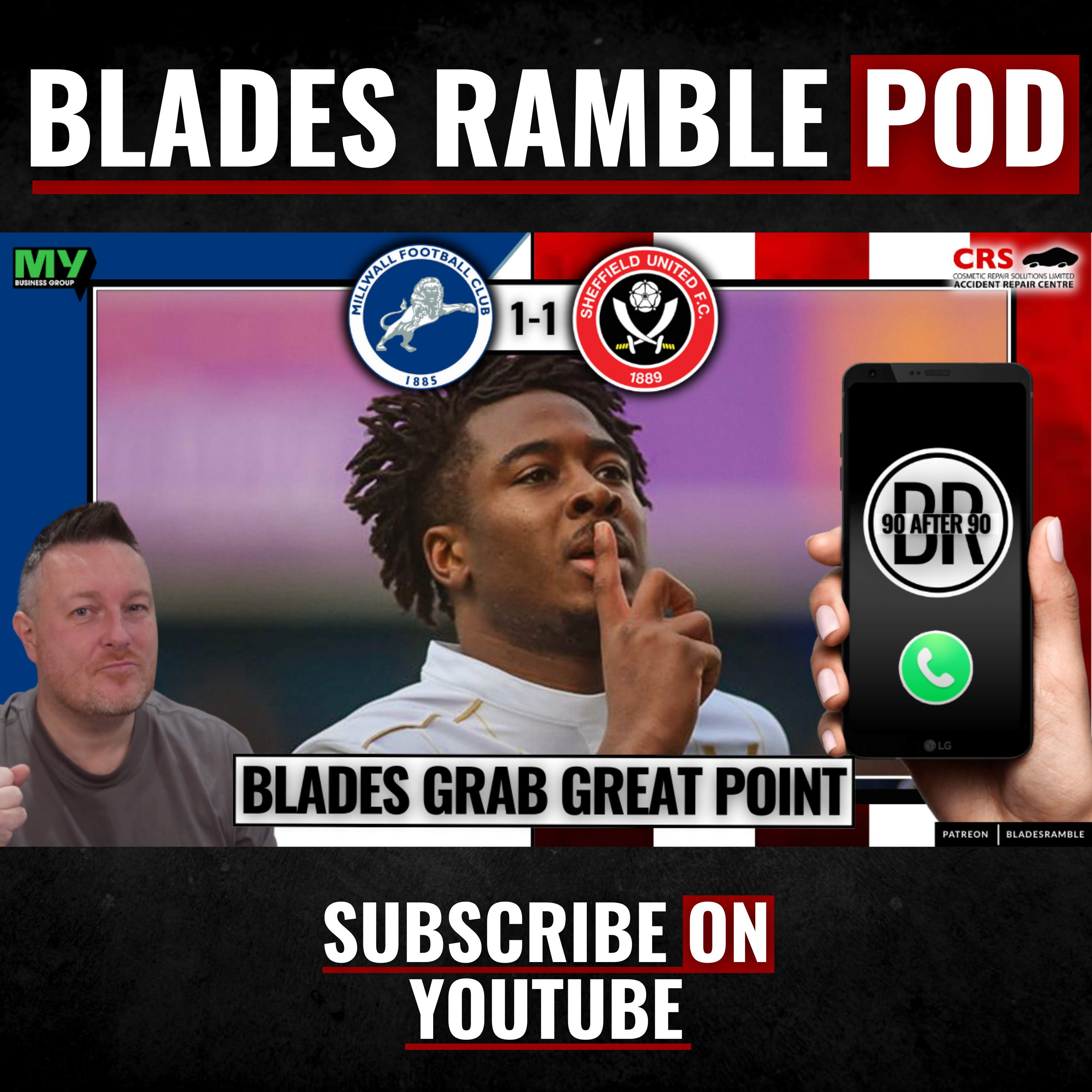 📱⚔️ 90 AFTER 90 | BLADES GRAB GREAT POINT! | MILLWALL 1-1 SHEFFIELD UNITED ⚔️📱