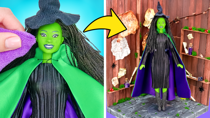 DIY Doll Transformation: Step-by-Step Wicked Witch Edition!