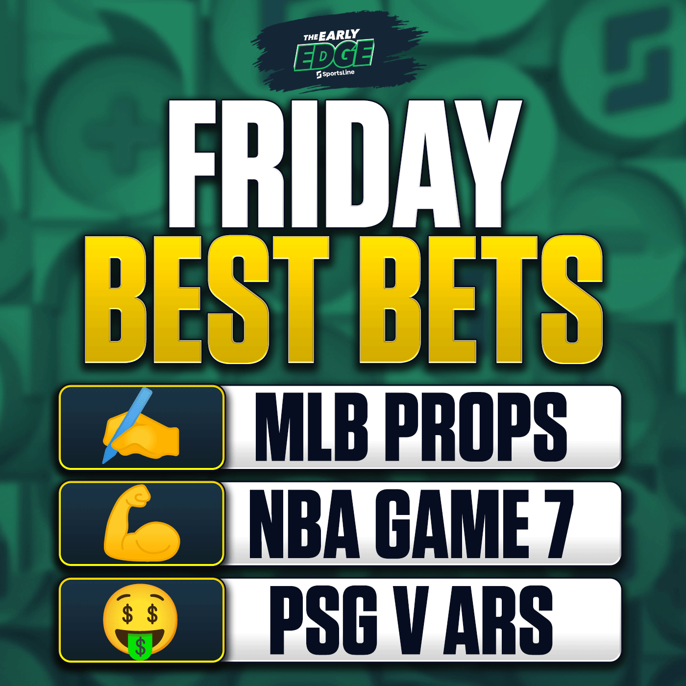 Friday's BEST BETS: MLB Picks + PSG v Arsenal + Golf + College Baseball