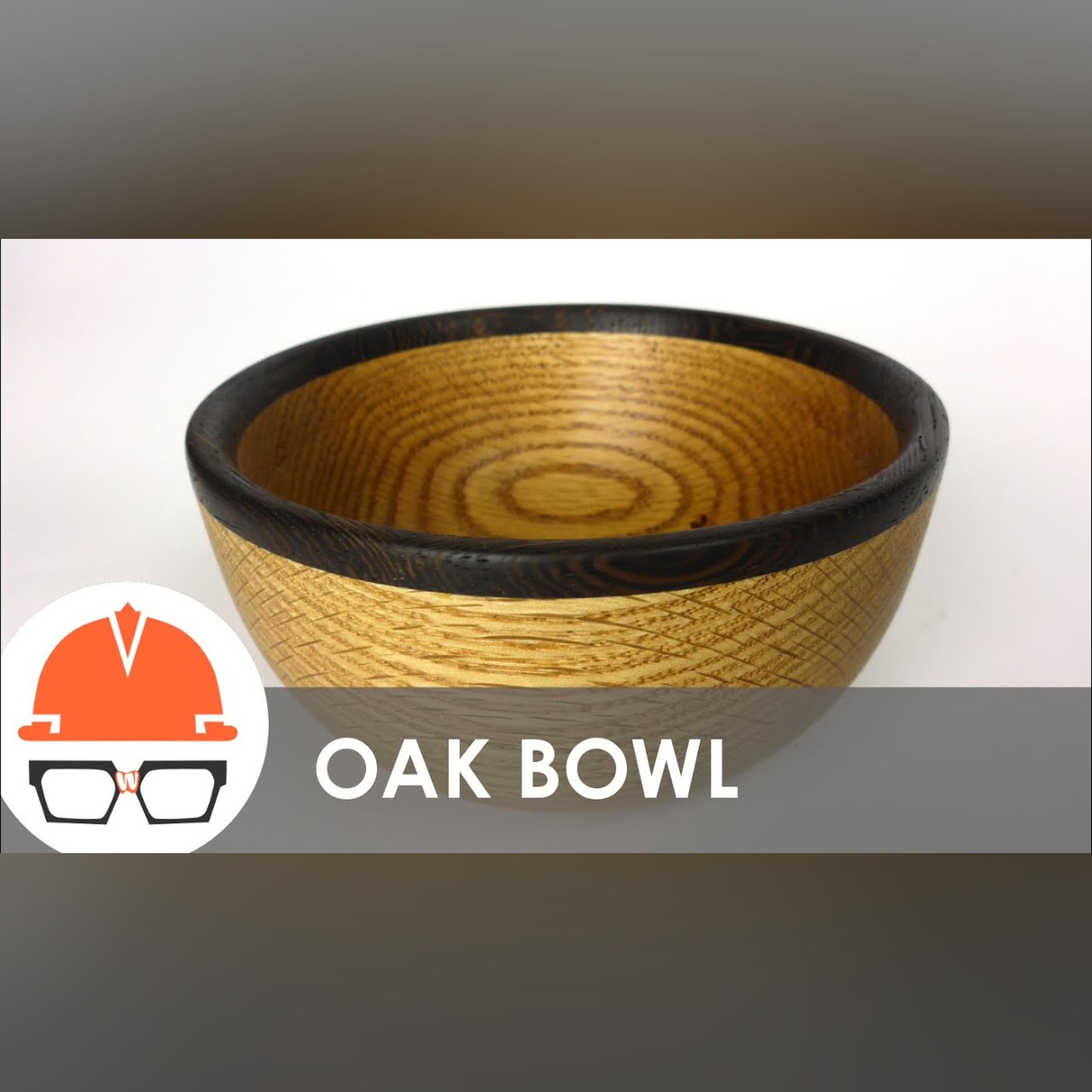 Turning a Red Oak and Wenge Bowl on the Lathe
