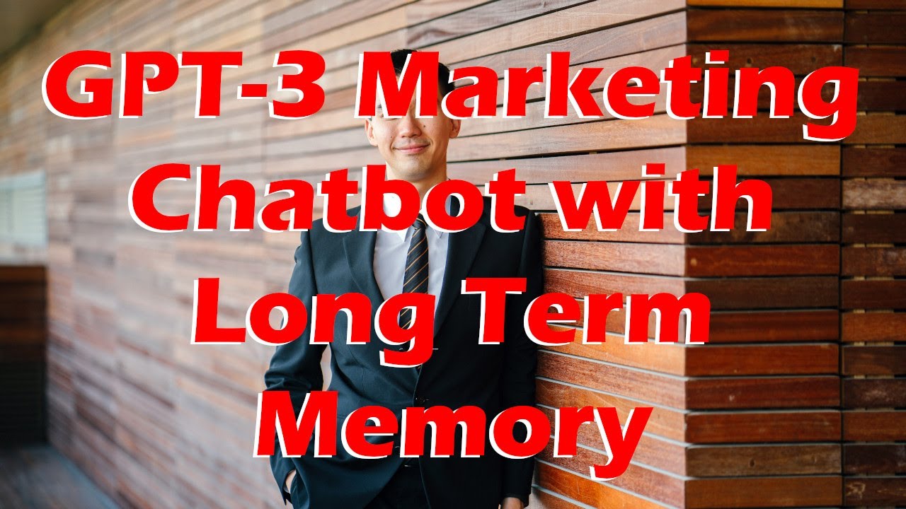 GPT-3 Marketing Aid Chatbot with Long Term Memory (easiest way) | Artificial Intelligence Masterclass