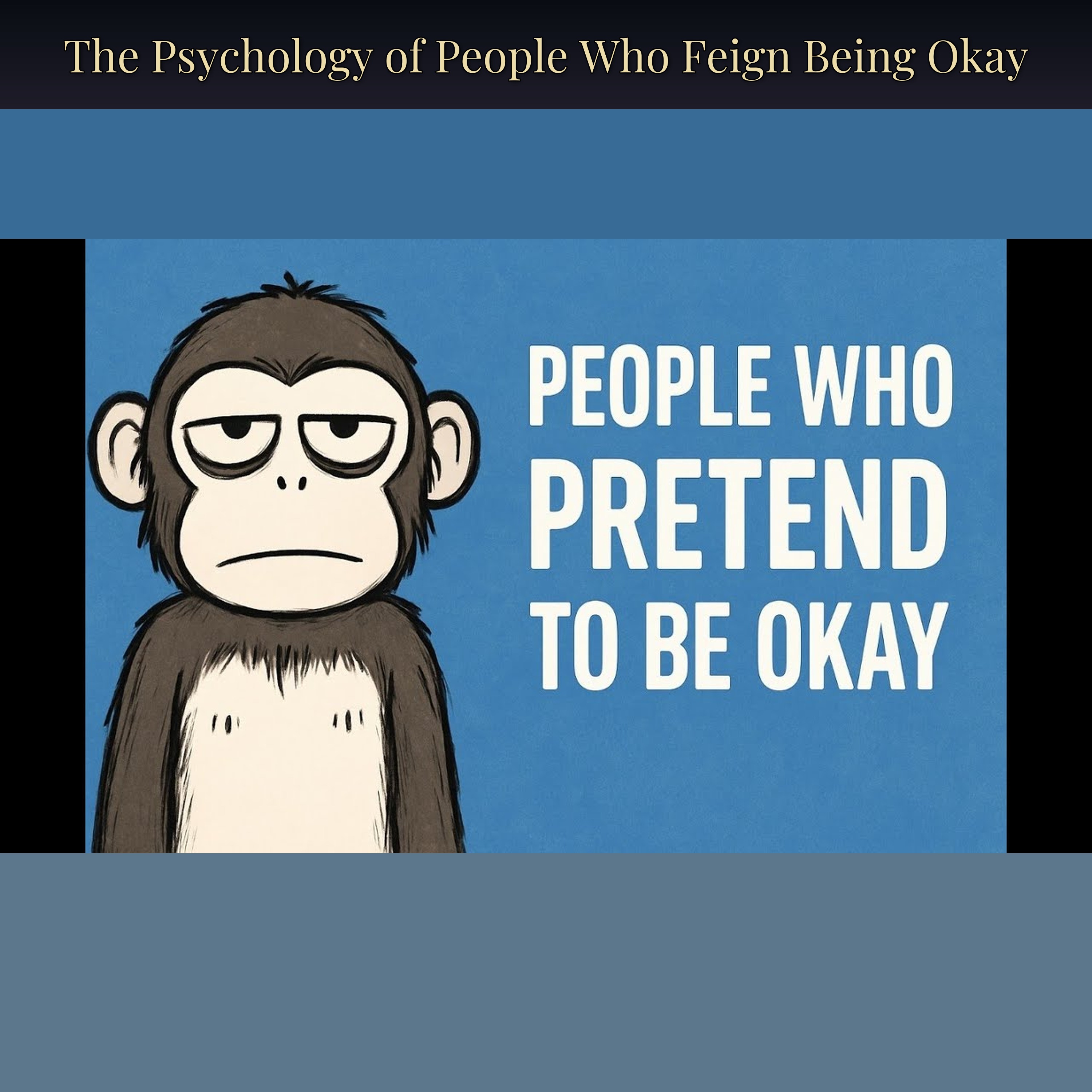 The Psychology of People Who Feign Being Okay