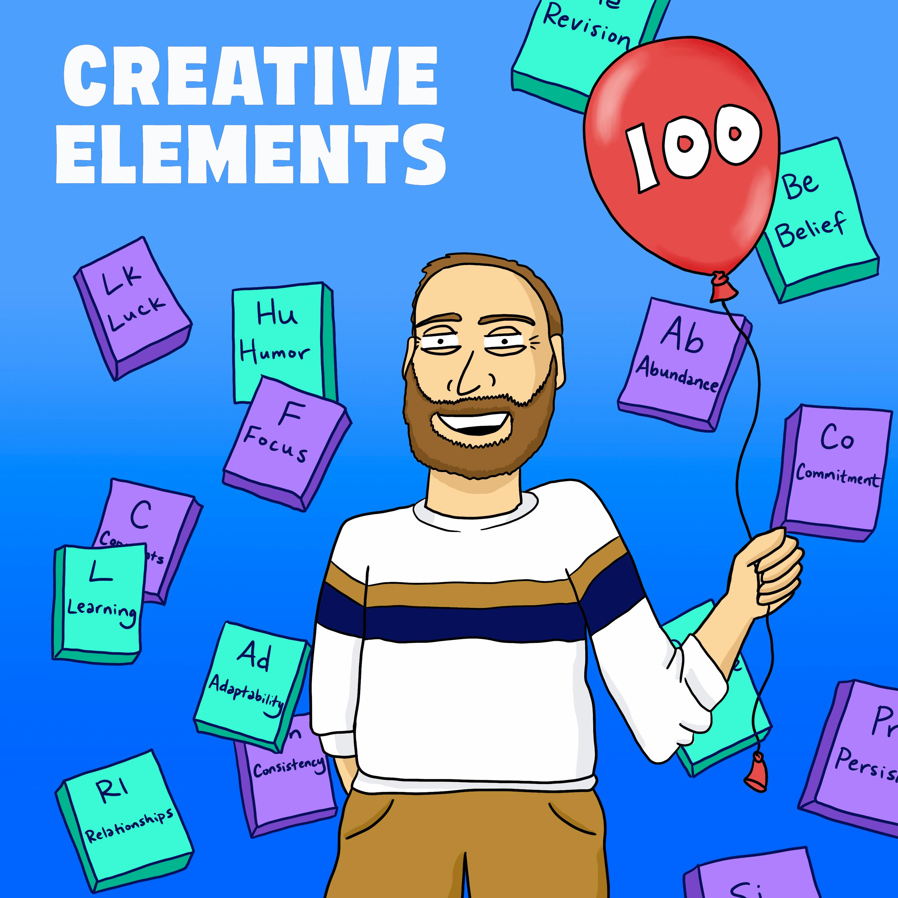#100: My Story and Reflecting on 100 Episodes of Creative Elements Image