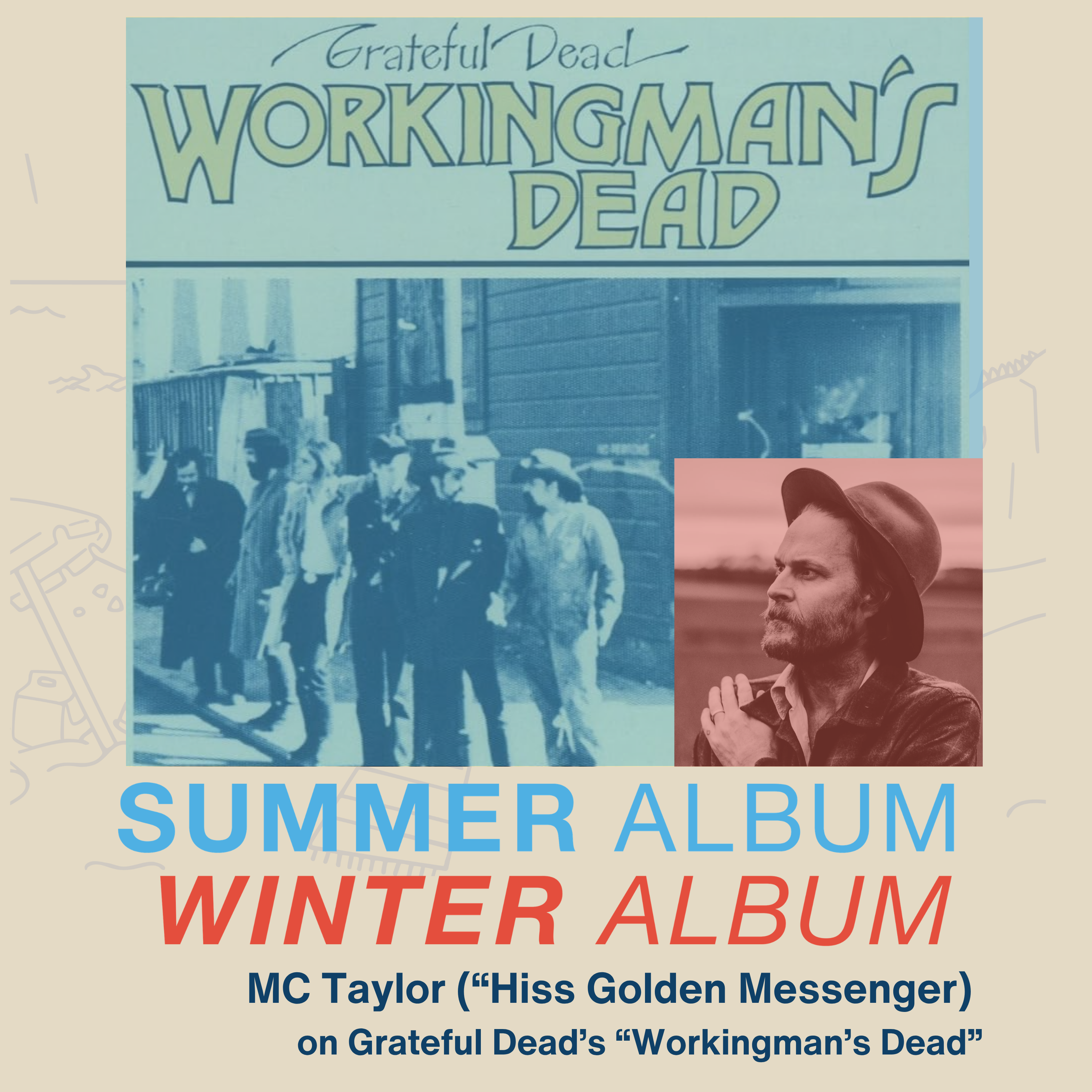 Grateful Dead's "Workingman's Dead" w/ MC Taylor (Hiss Golden Messenger) episode artwork