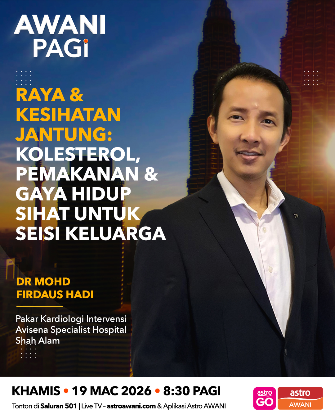 AWANI Pagi: Raya & Kesihatan Jantung | Kolesterol & gaya hidup sihat seisi keluarga