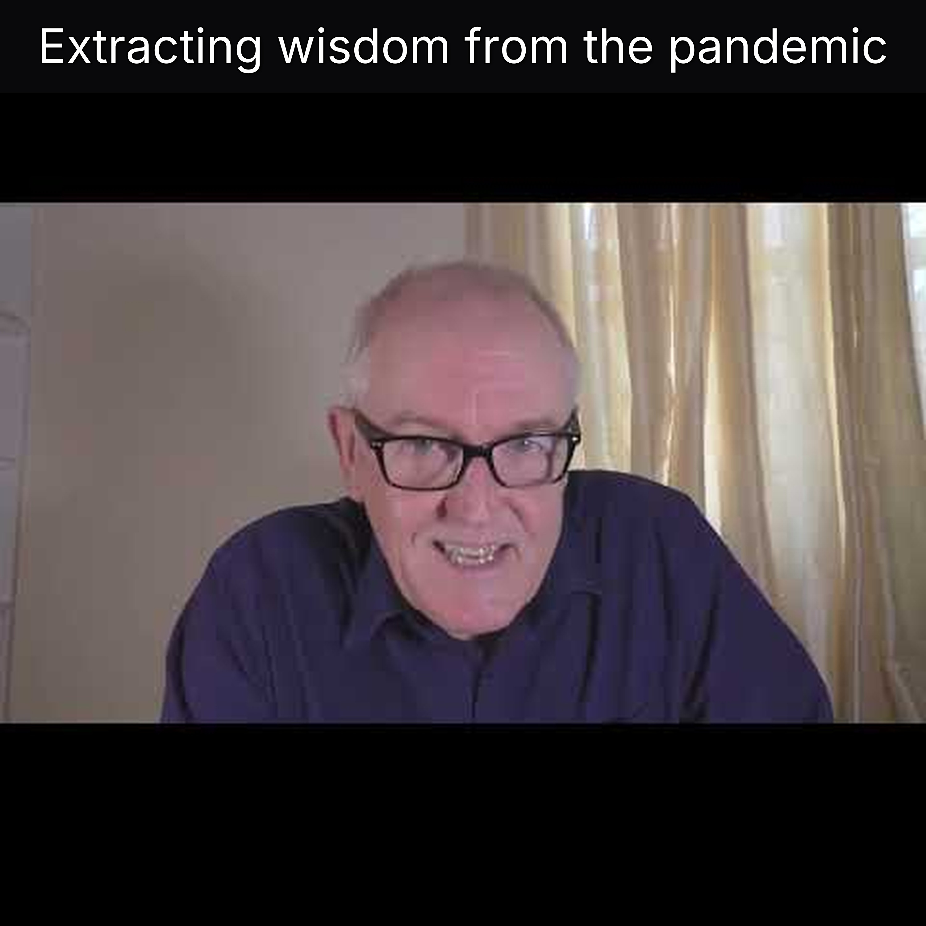 Extracting wisdom from the pandemic episode artwork