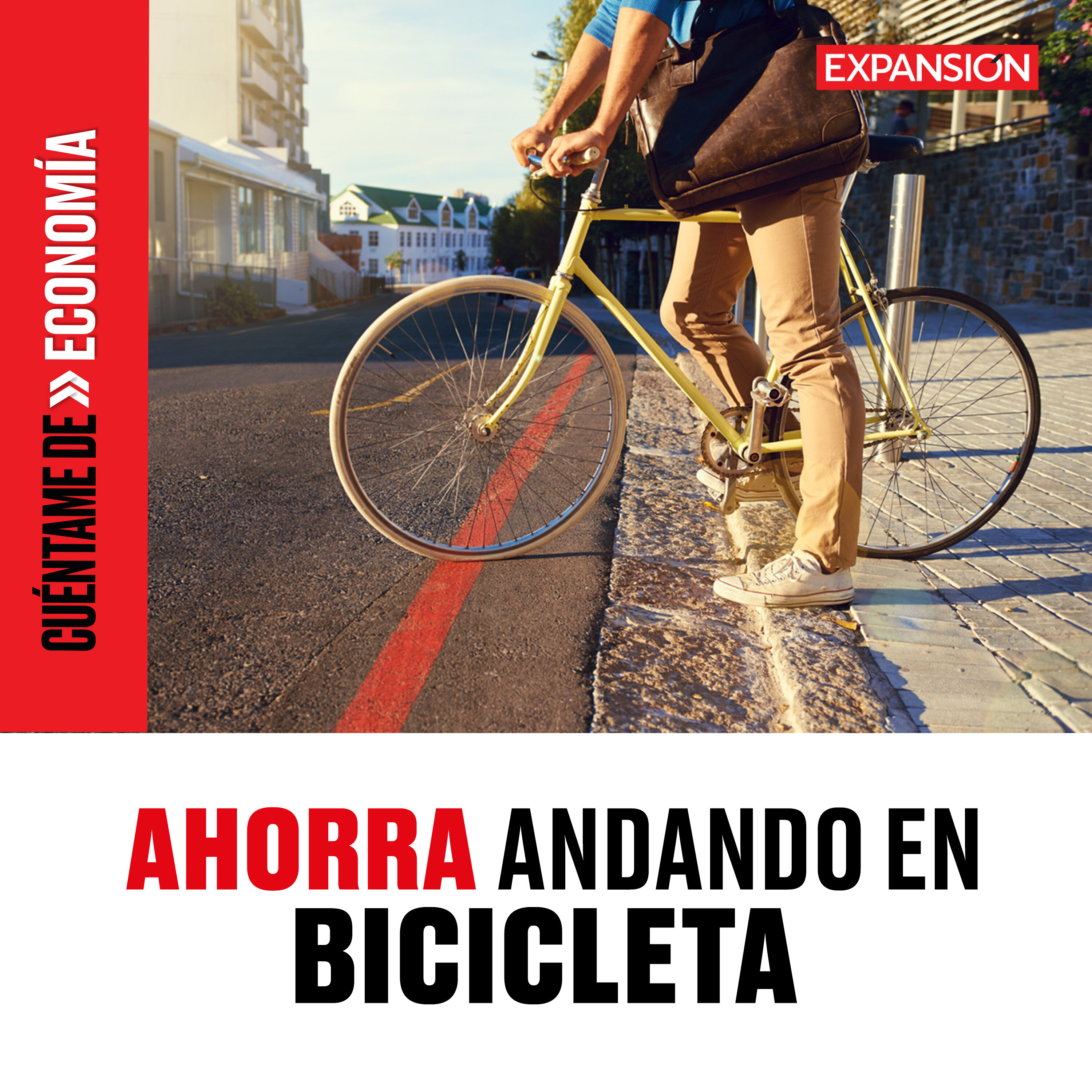 Ahorra andando en bicicleta