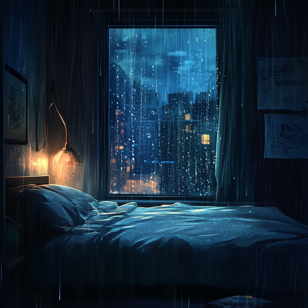 Deep Sleep: Theta Waves and Heavy Rain Sounds for Better Rest