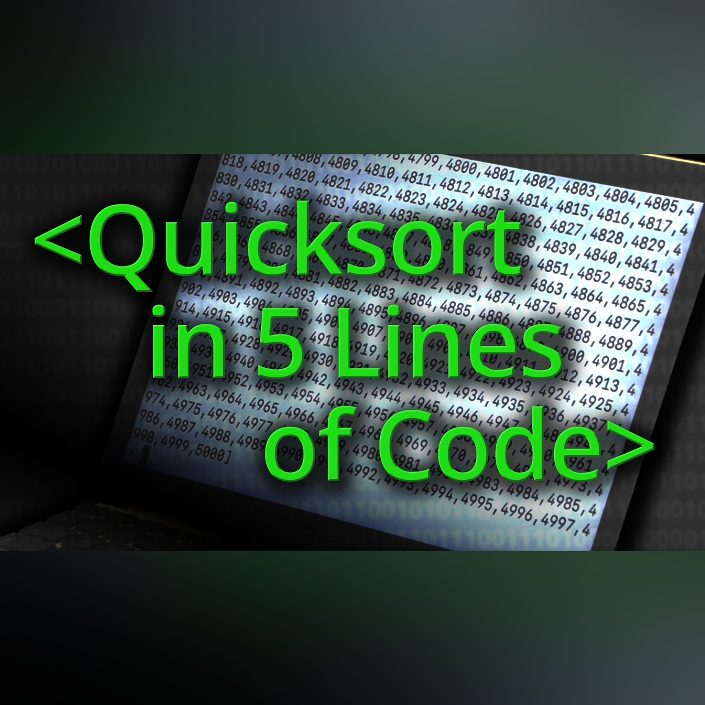 Quicksort Algorithm in Five Lines of Code! - Computerphile episode artwork