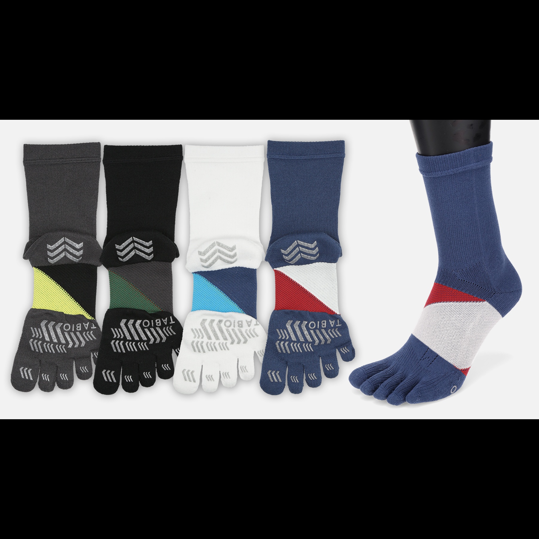 ビズスタ THE REAL WELLNESS #105【タビオ「GOLFスピニングサポート」５本指ショート・５本指クルー】