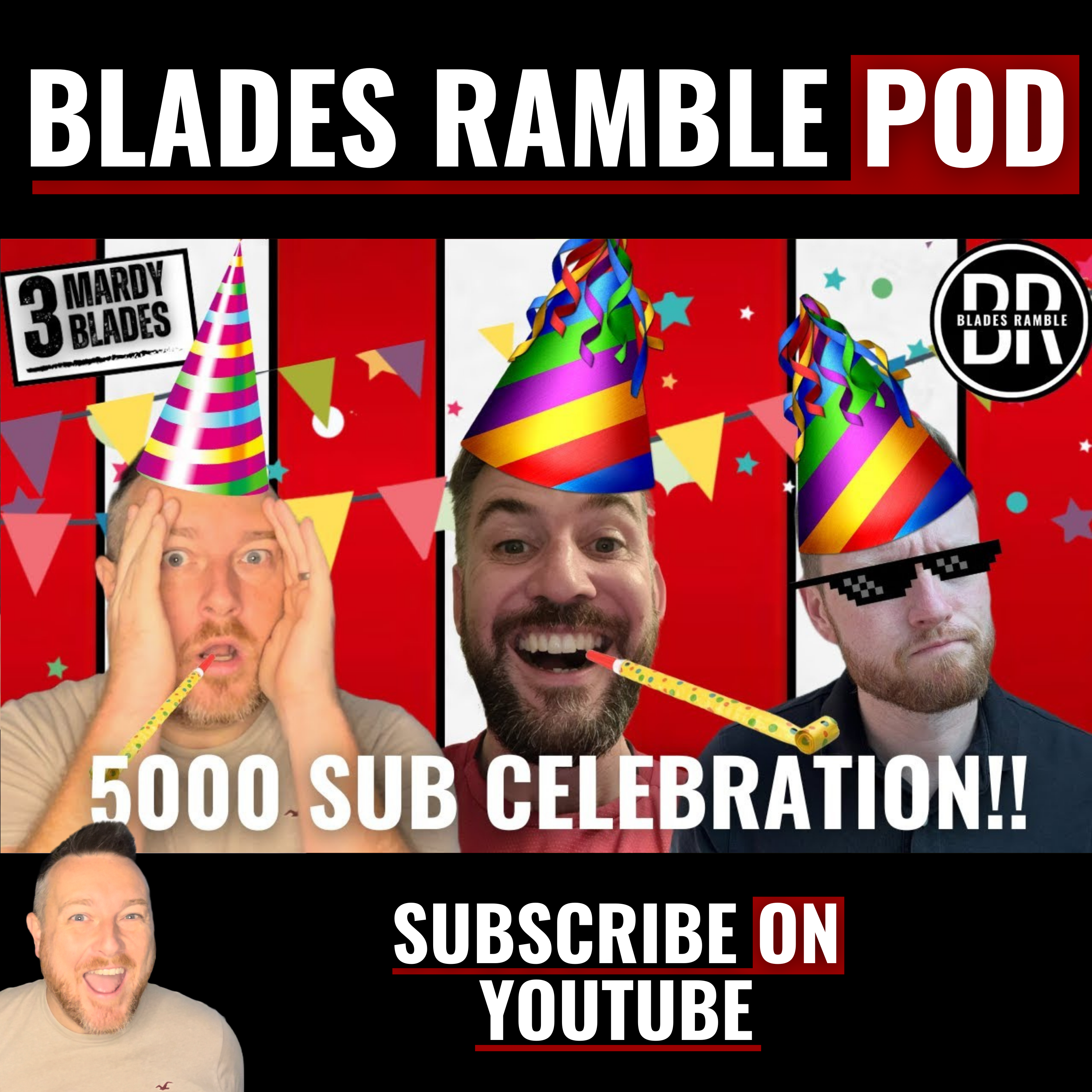 5000 SUB CELEBRATION!!! | 3 MARDY BLADES LIVE