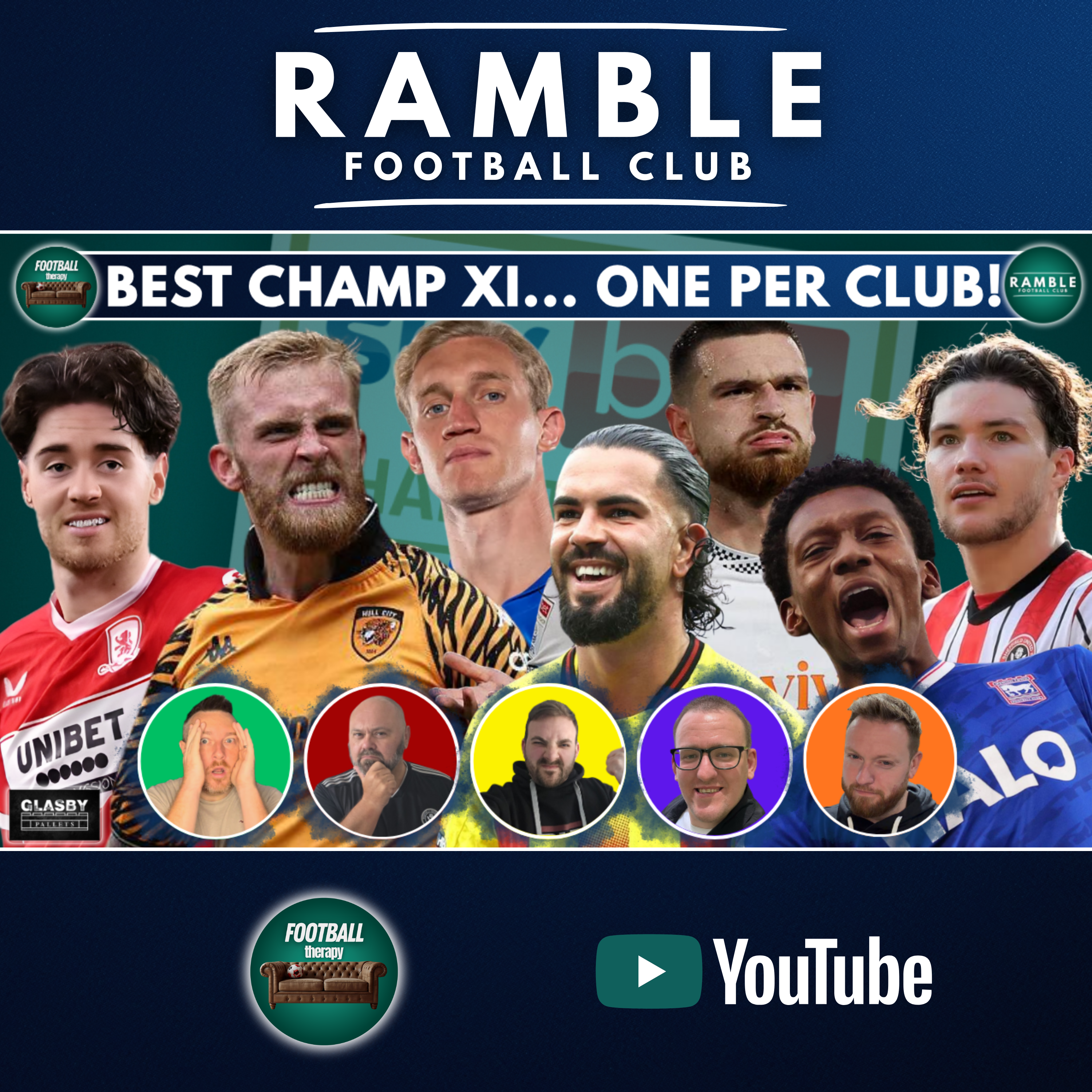 🛋️⚽ FOOTBALL THERAPY – BEST CHAMPIONSHIP XI… ONE PER CLUB! 🛋️⚽