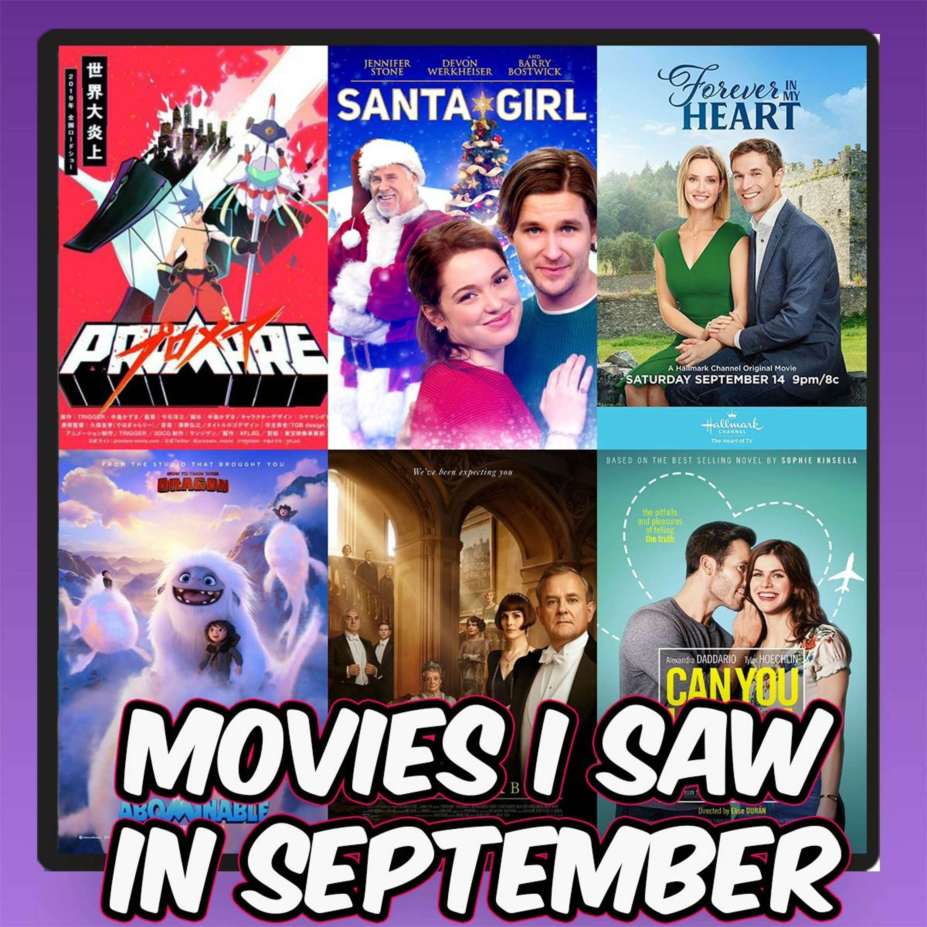 2019 September Feature Film and TV Movie Recap episode artwork