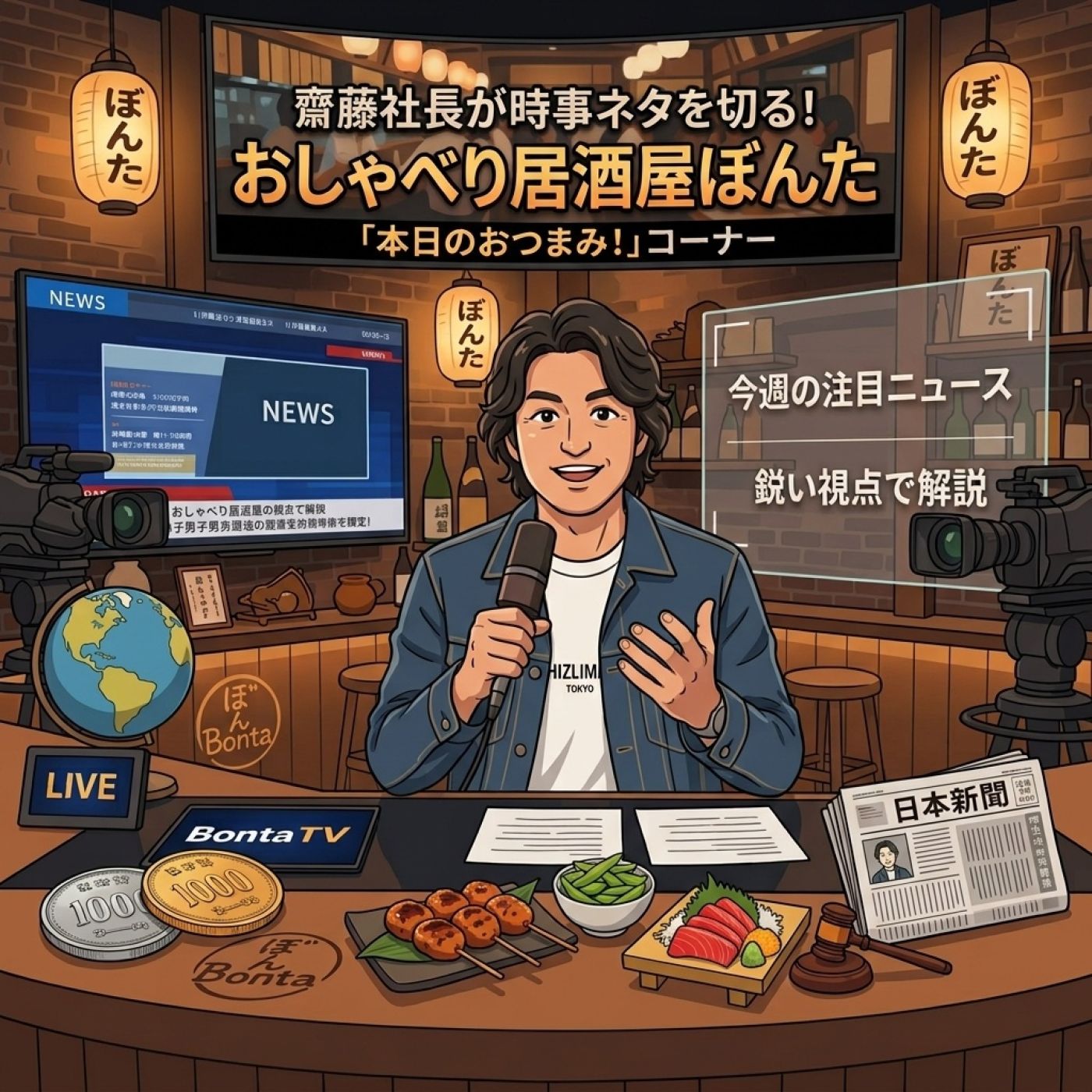 #138 齋藤社長が時事ネタを切る！"本日のおつまみ！"コーナー