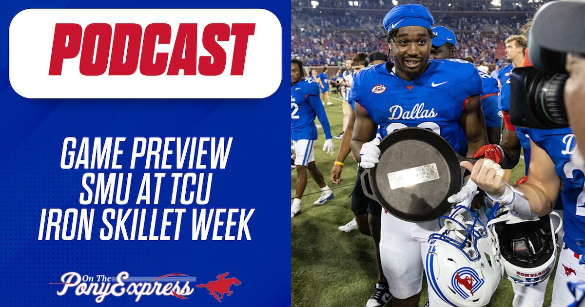 WALKING 'STRONG: SMU at TCU preview, final Battle for the Iron Skillet episode artwork