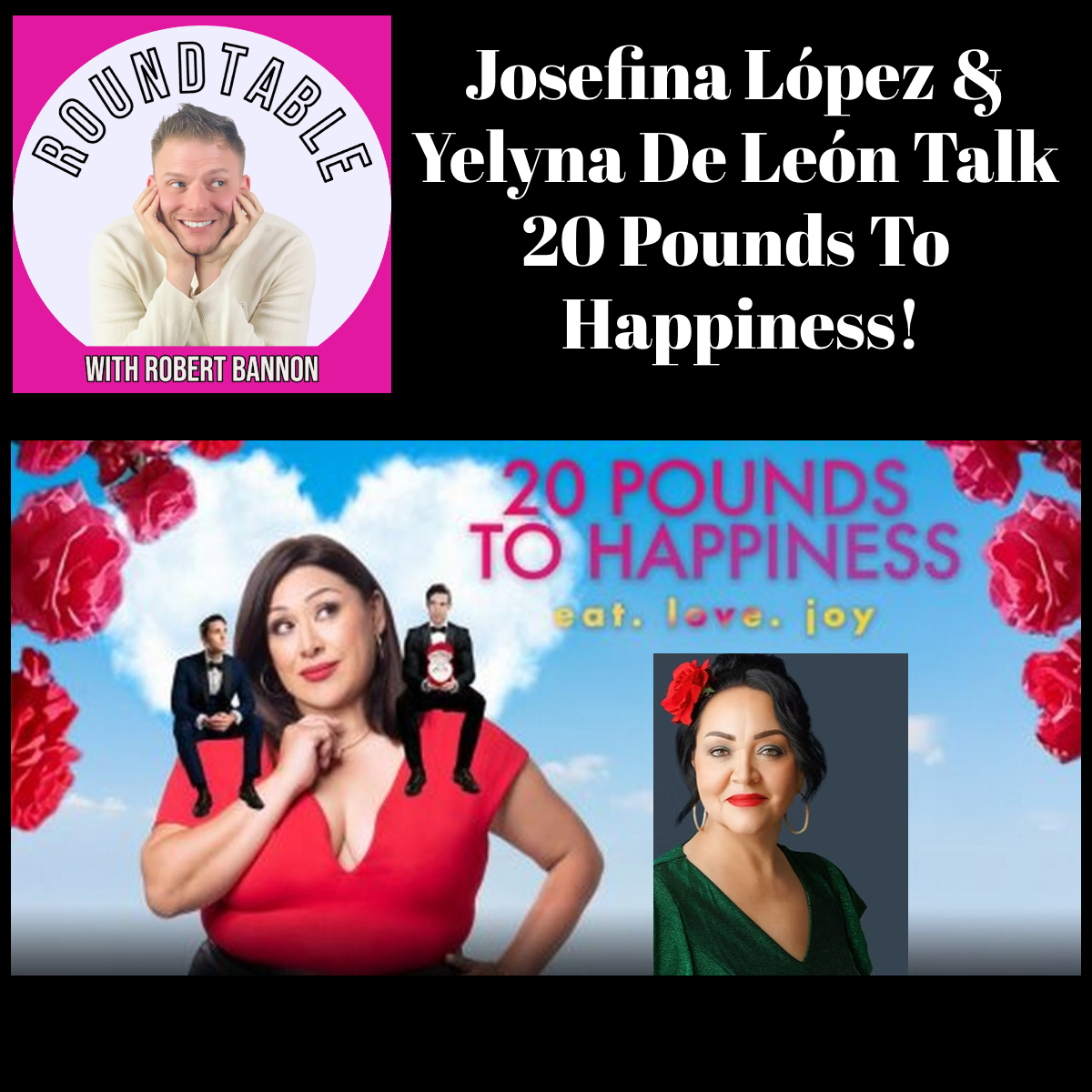 Ep 524- "20 Pounds To Happiness" Writer Josefina López & Star/Director Yelyna De León Are Here!