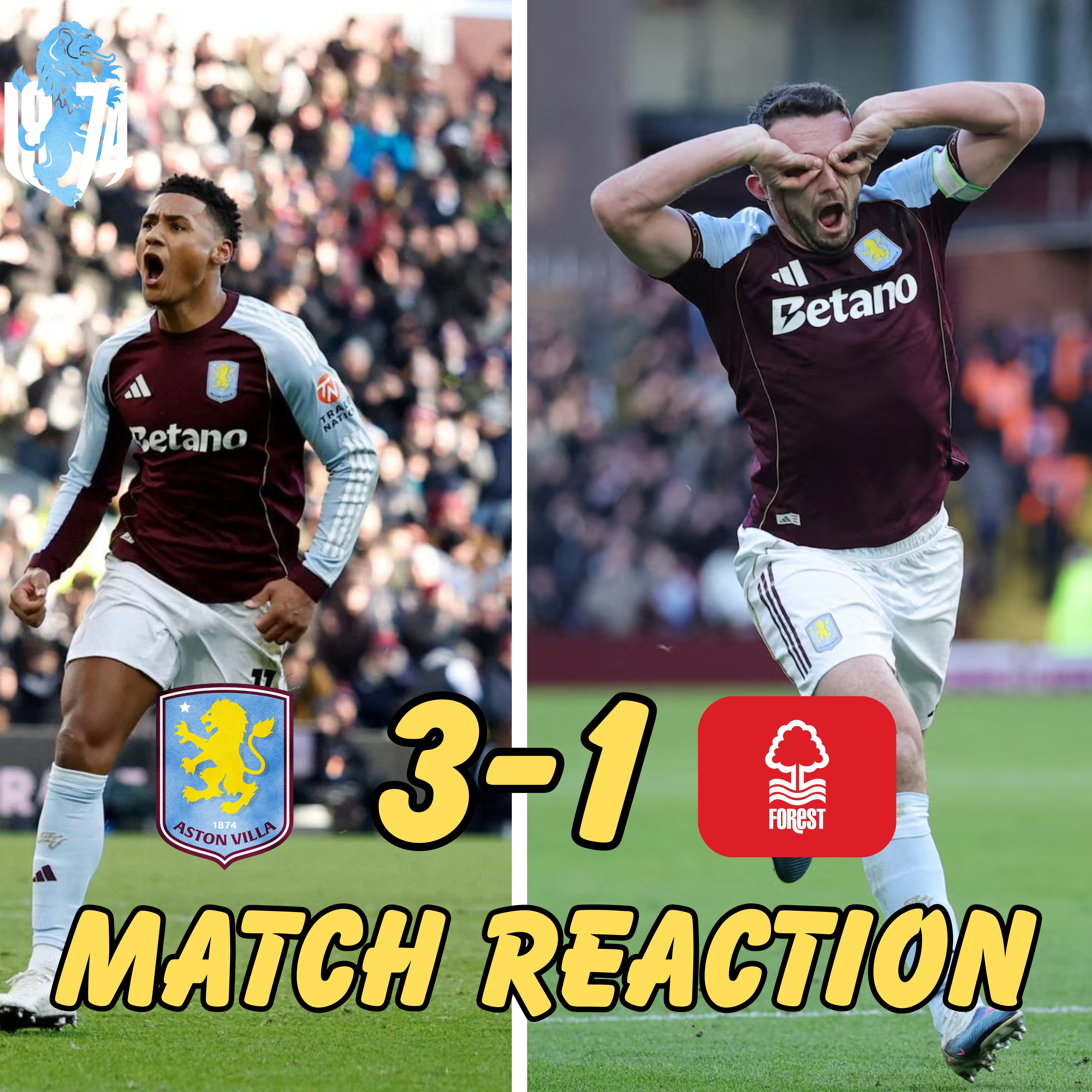 🦁 Three & Easy vs Forest as Villa Go SECOND! 🚀🔥