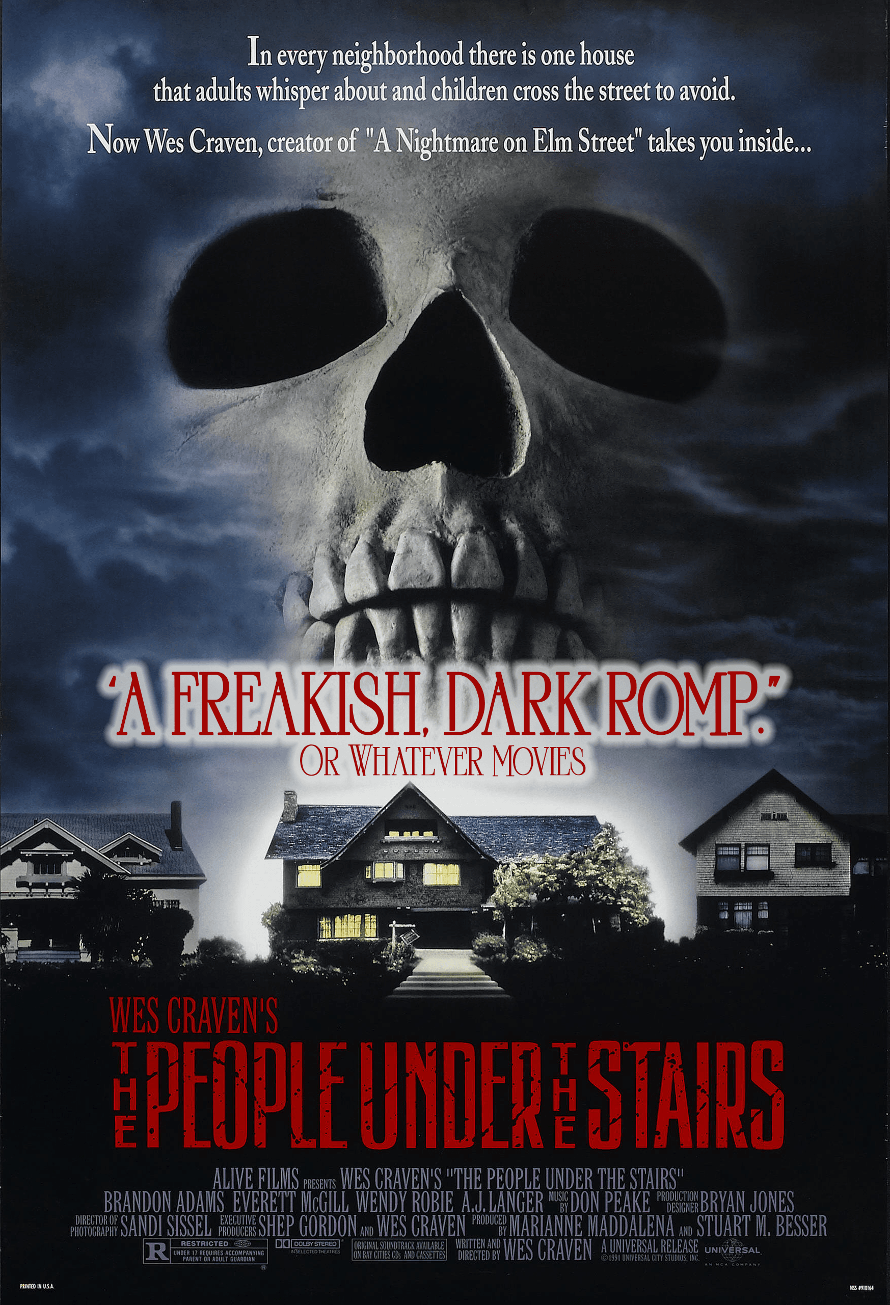 THE PEOPLE UNDER THE STAIRS (1991) | Or Whatever Movies | Bonus 77 episode artwork
