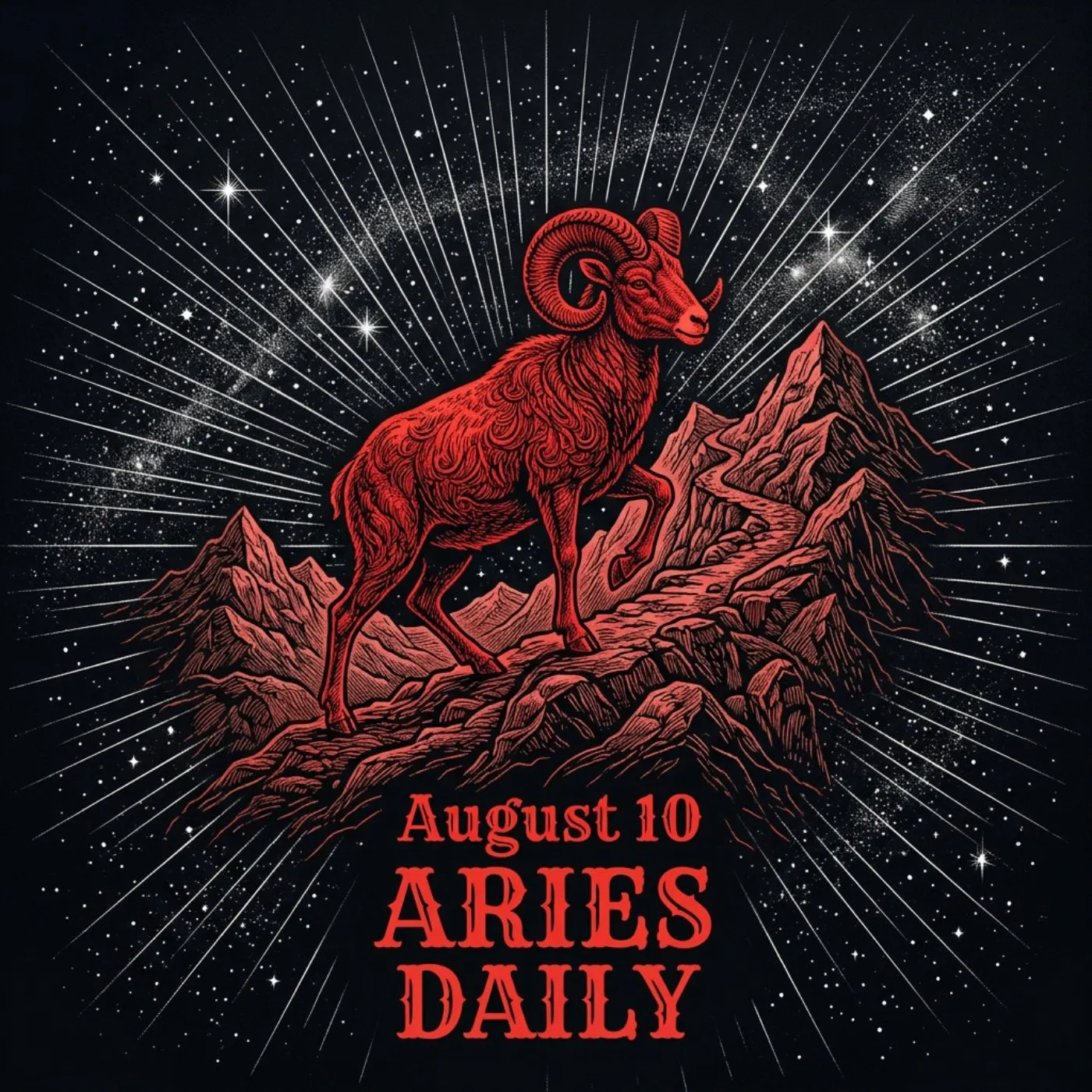 Monday, August 10, 2026 Aries Horoscope Today artwork