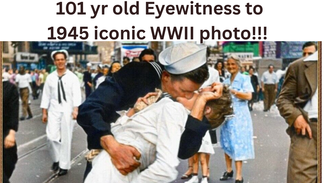 101 yr old Eyewitness to iconic 1945 Times Square sailor kiss!!! episode artwork