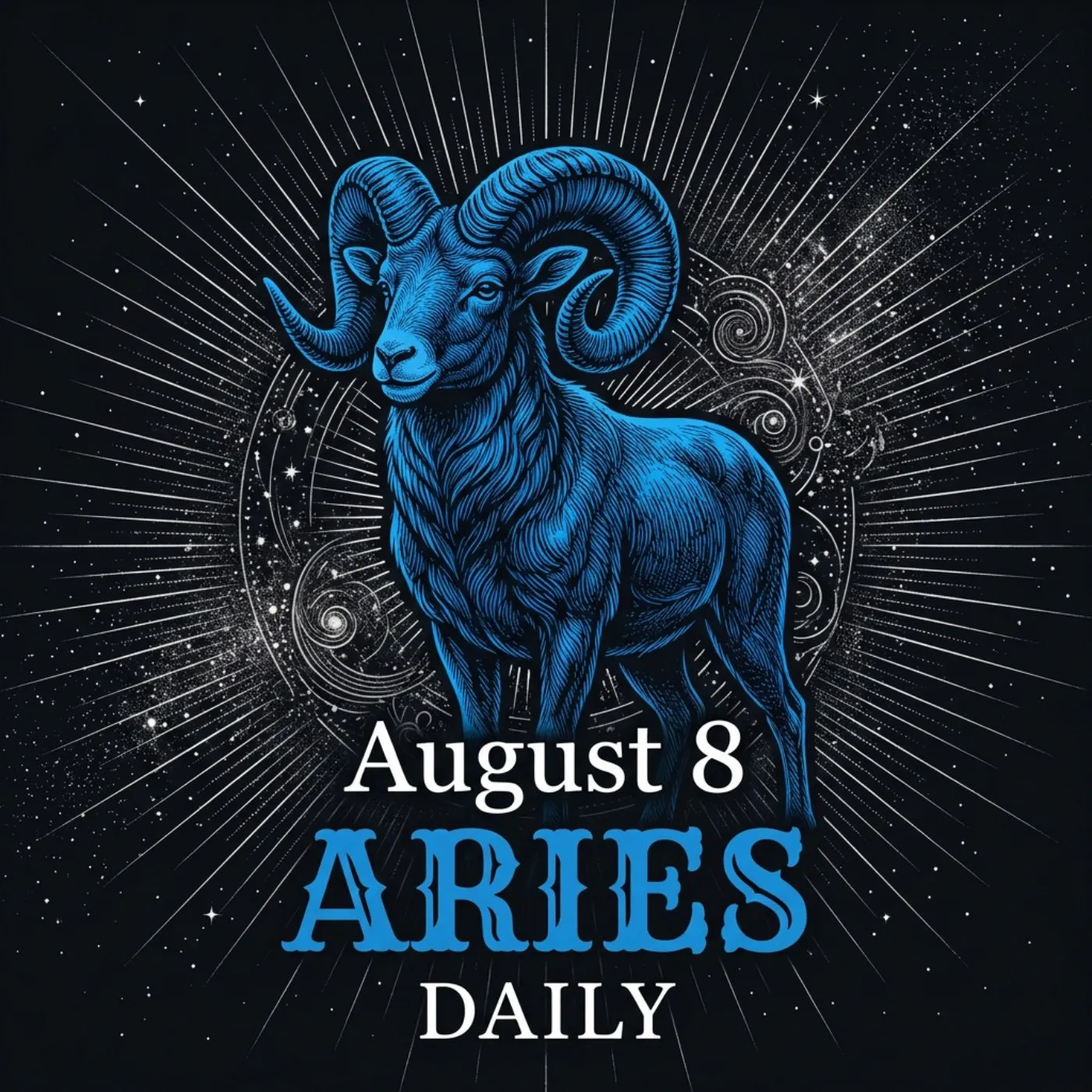 Saturday, August 8, 2026 Aries Horoscope Today artwork