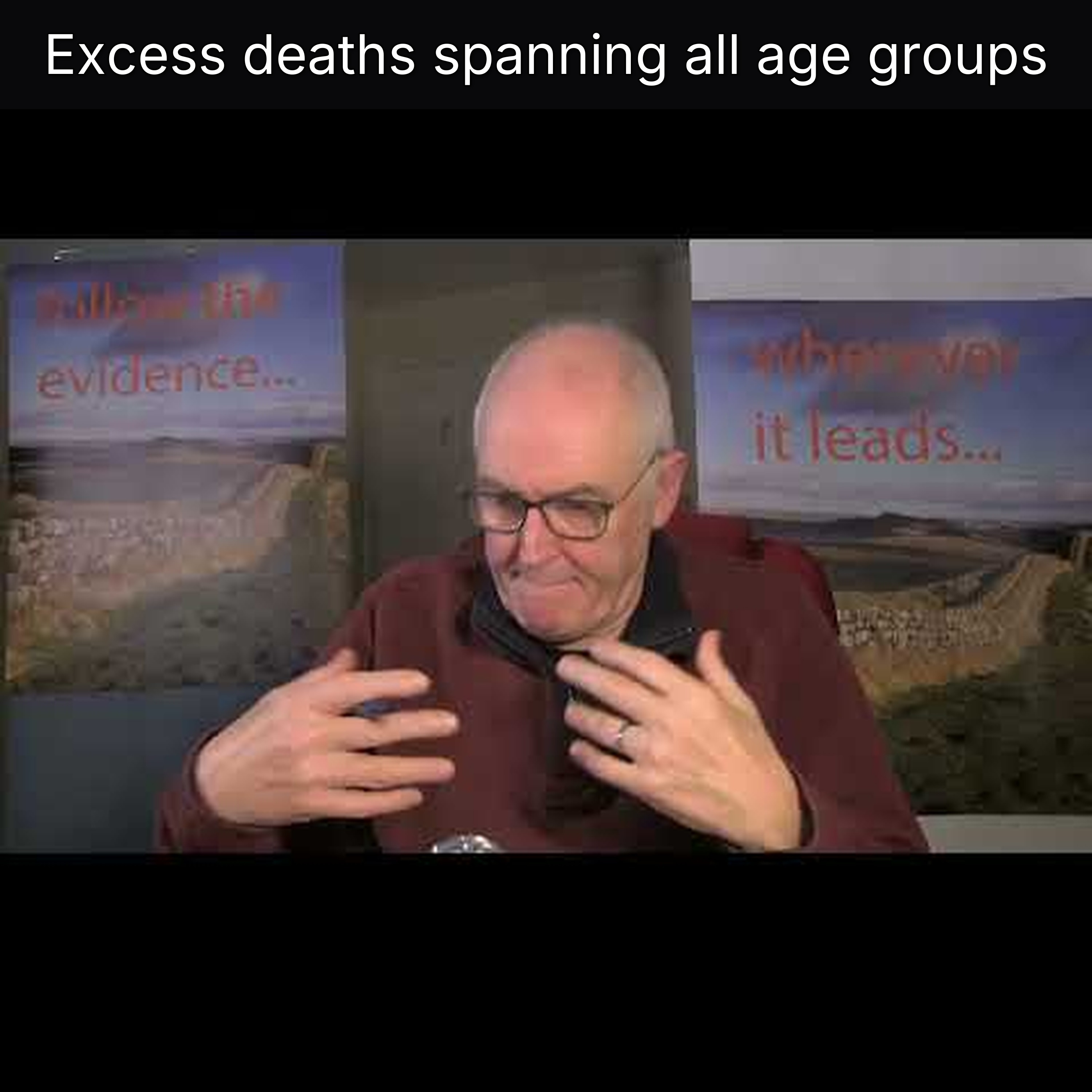 Excess deaths spanning all age groups