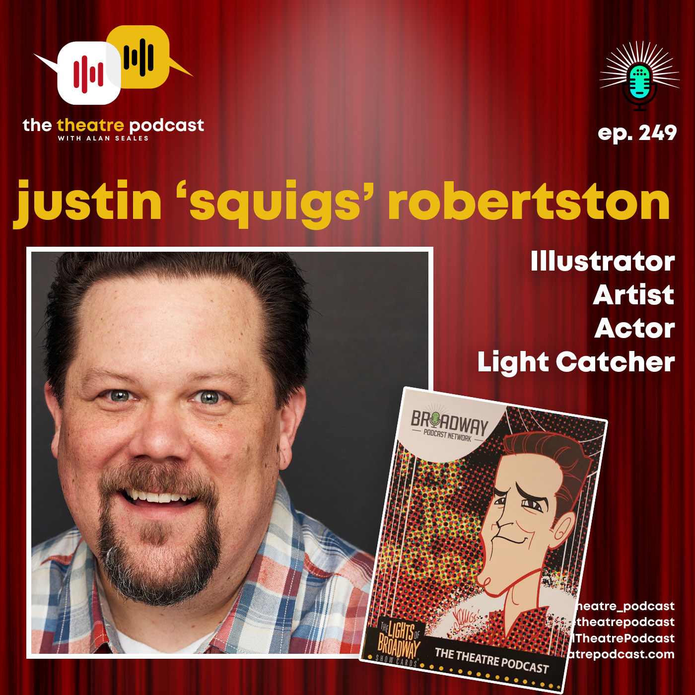 Squigs (aka Justin Robertson): Illustrating for the Acting World