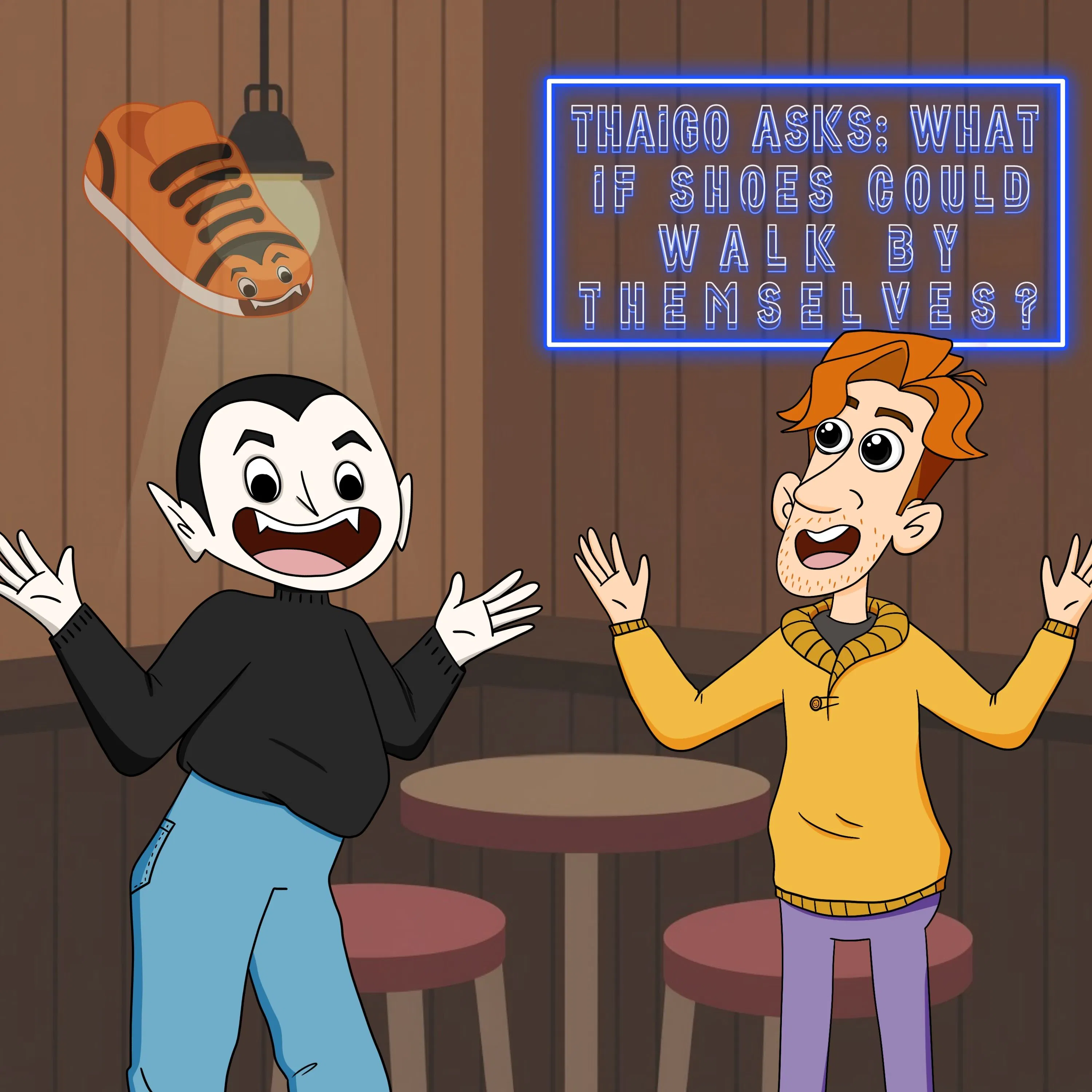 393. Thiago asks: What if shoes could walk by themselves? episode artwork