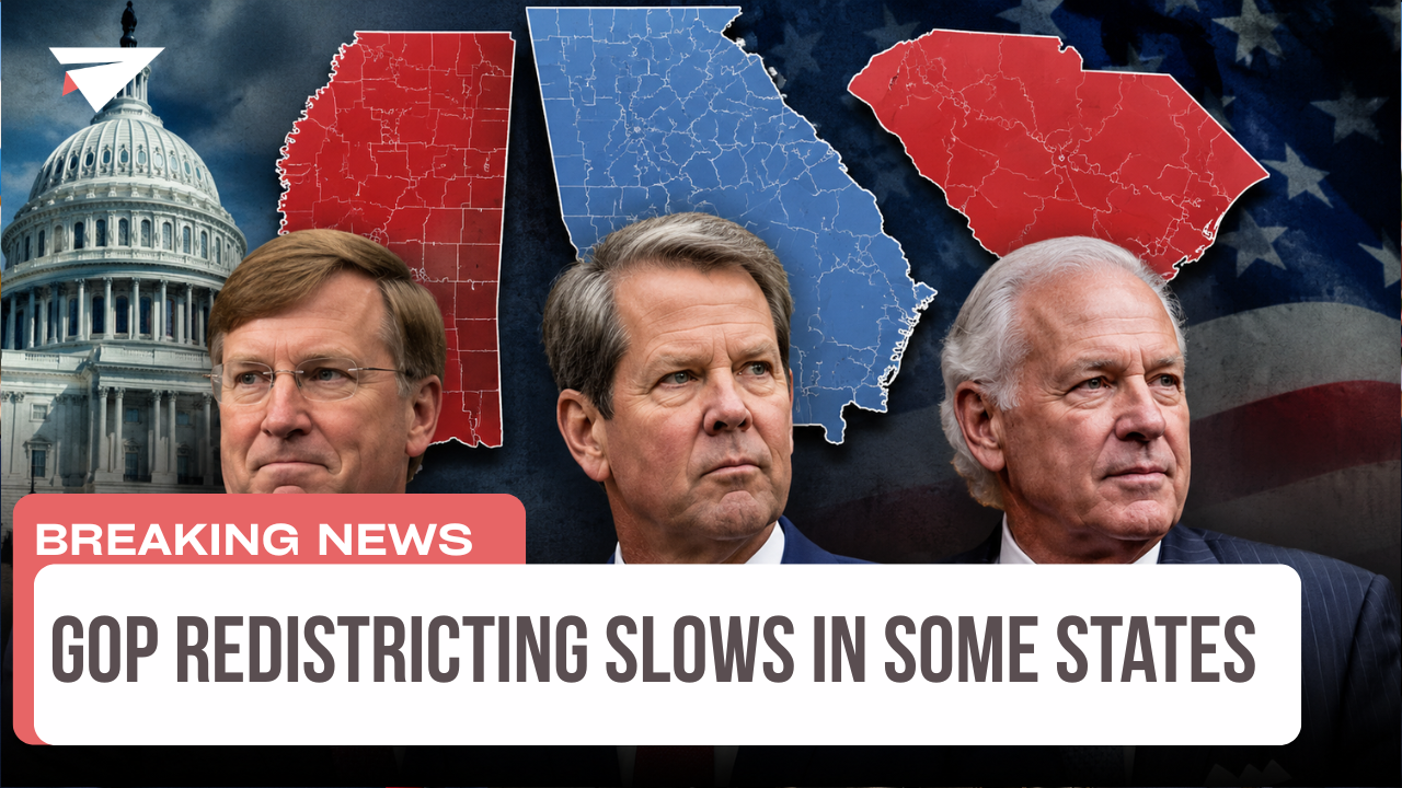 GOP Redistricting Slows in Some States, Breaking News