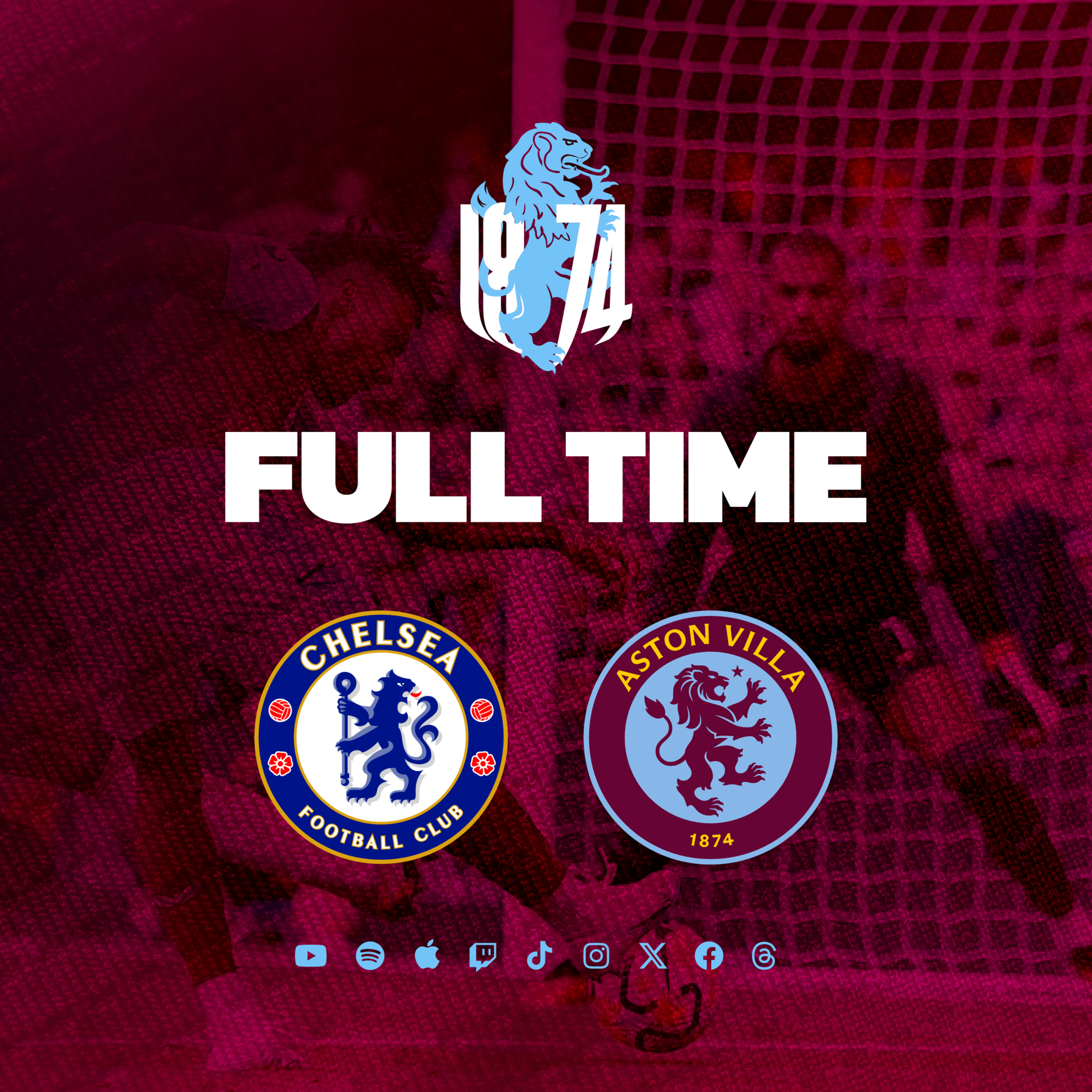 Full Time: Chelsea 0 - Aston Villa 1