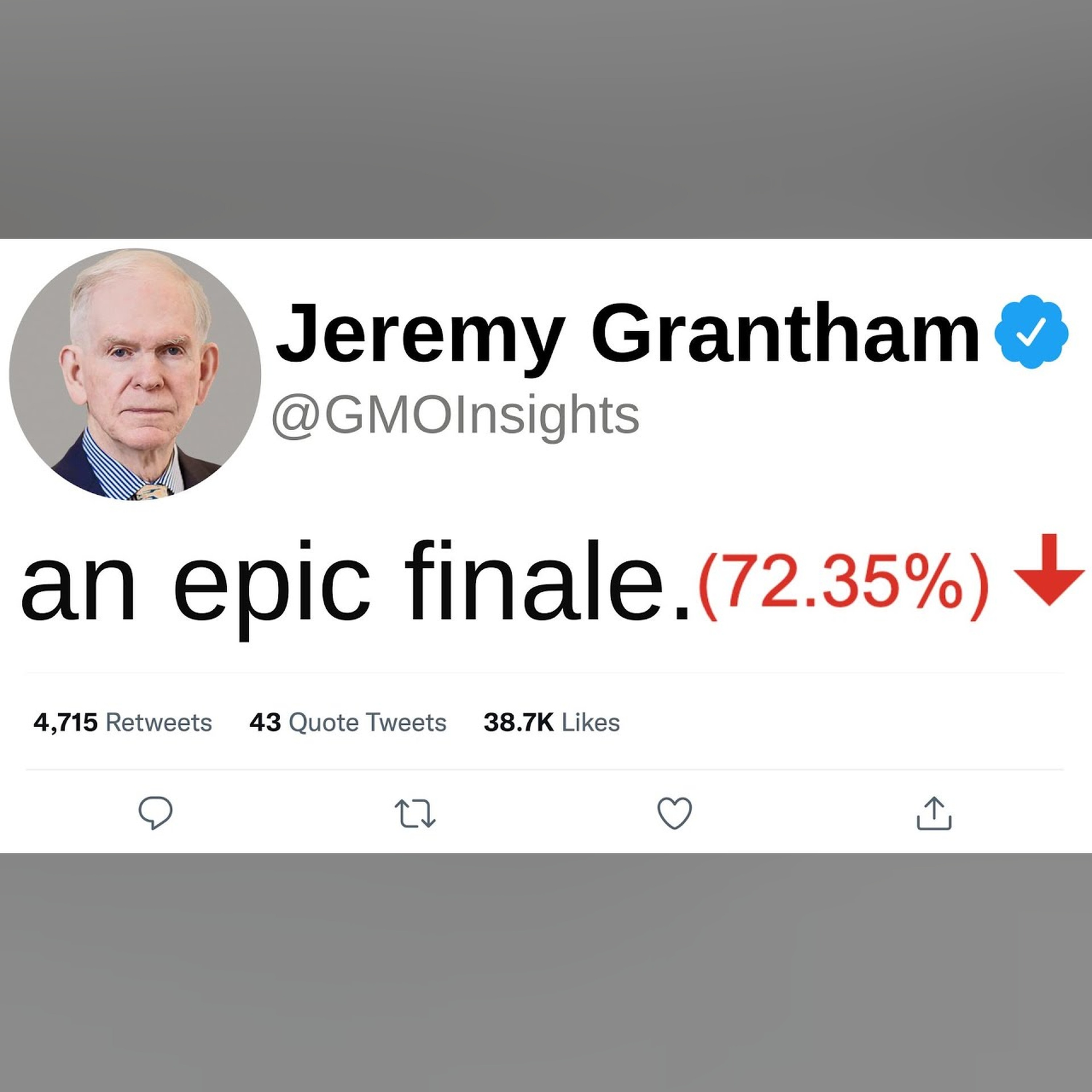 Jeremy Grantham’s SUPER BUBBLE Reaches Final Stage