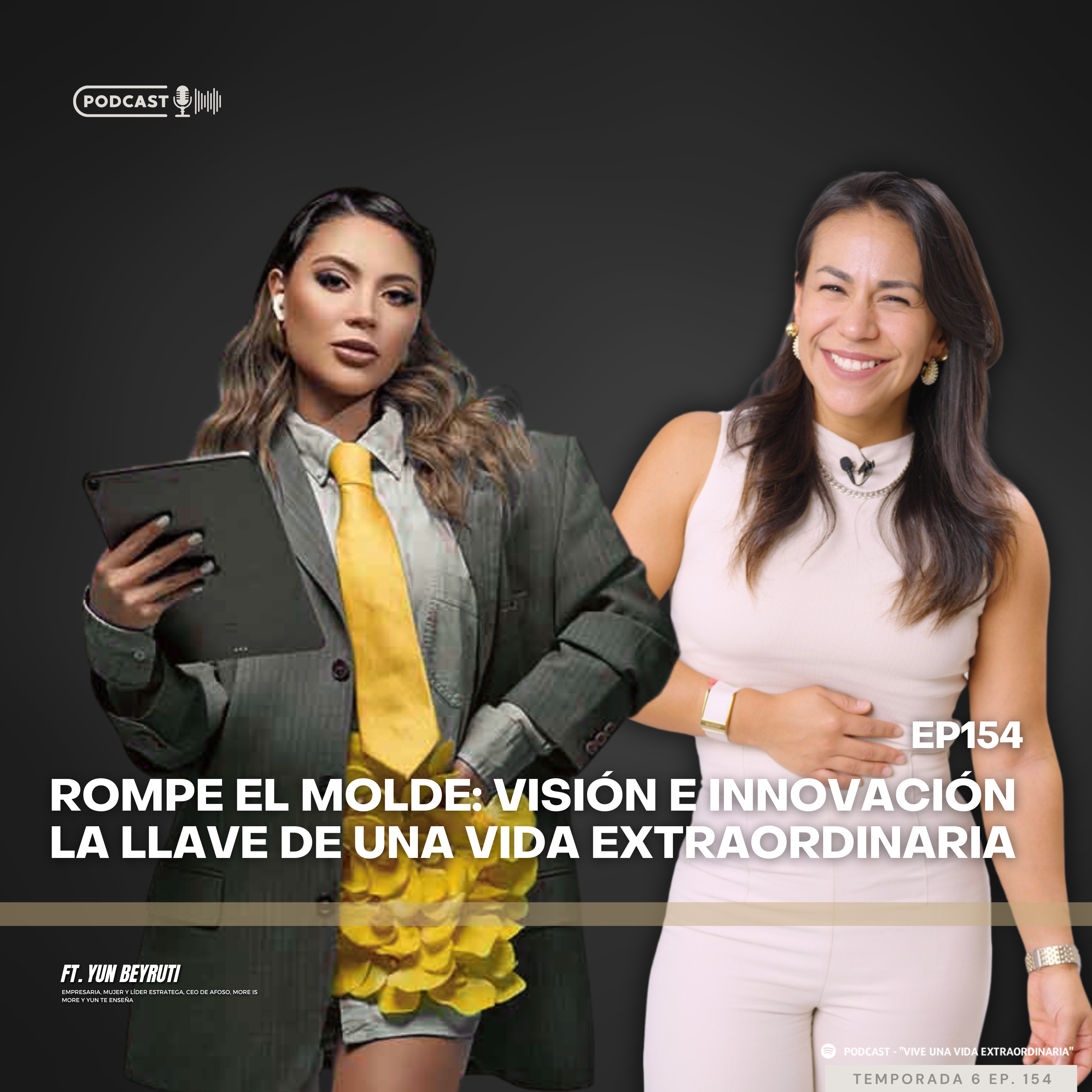 #154 Rompe el molde: Visión e Innovación la llave de una vida extraordinaria ft. Yun Beyruti