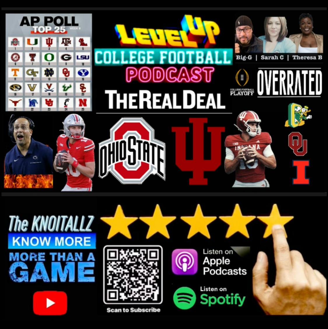 Level Up: The Real Deal & The Overrated | James Franklin take this 50 Mill & GTFOH Level Up: The Real Deal & The Overrated | James Franklin take this 50 Mill & GTFOH