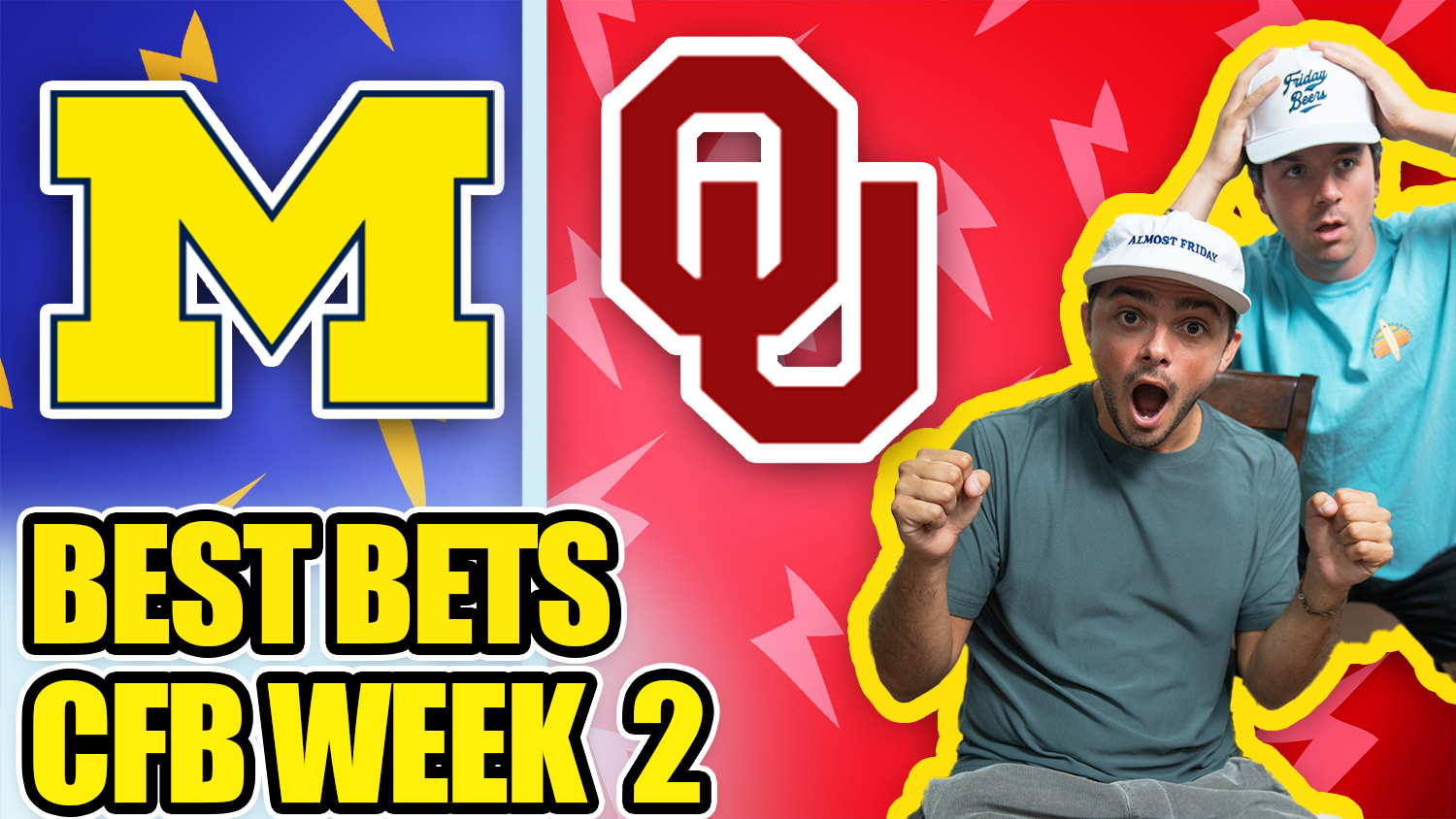 Best Bets for College Football Week 2 (Michigan vs Oklahoma, Illinois vs Duke, Iowa vs Iowa State)
