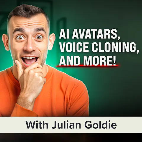 Cover art for Use AI to Create Your Avatar, Clone Your Voice, and Share Content FAST (Live Demo!) | Julian Goldie