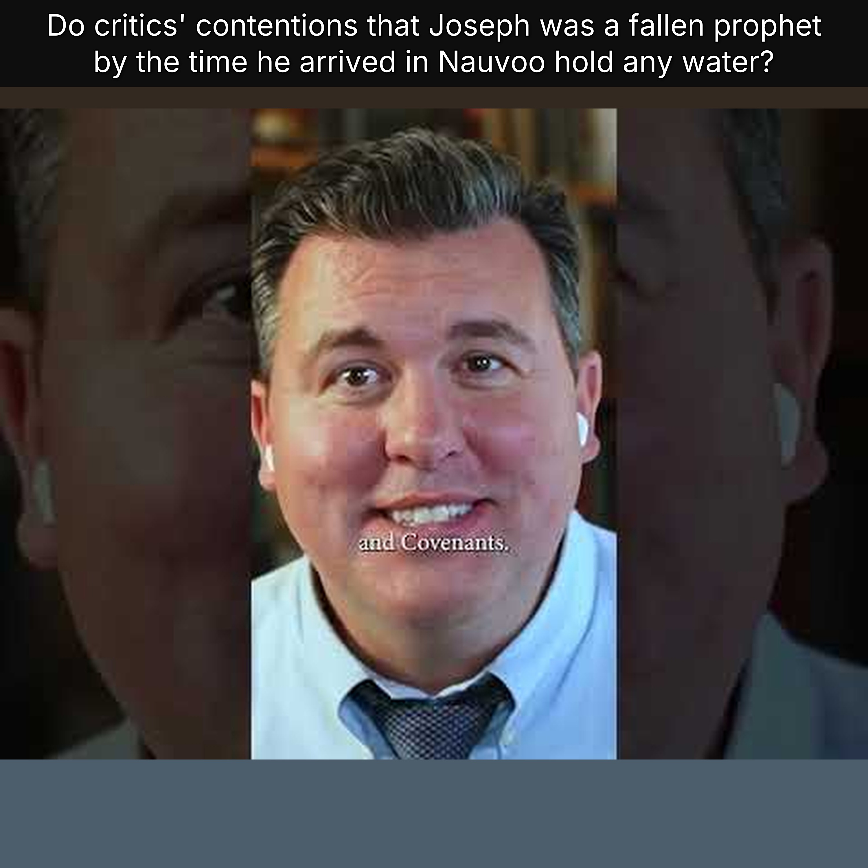 Do critics' contentions that Joseph was a fallen prophet by the time he arrived in Nauvoo hold any water? episode artwork