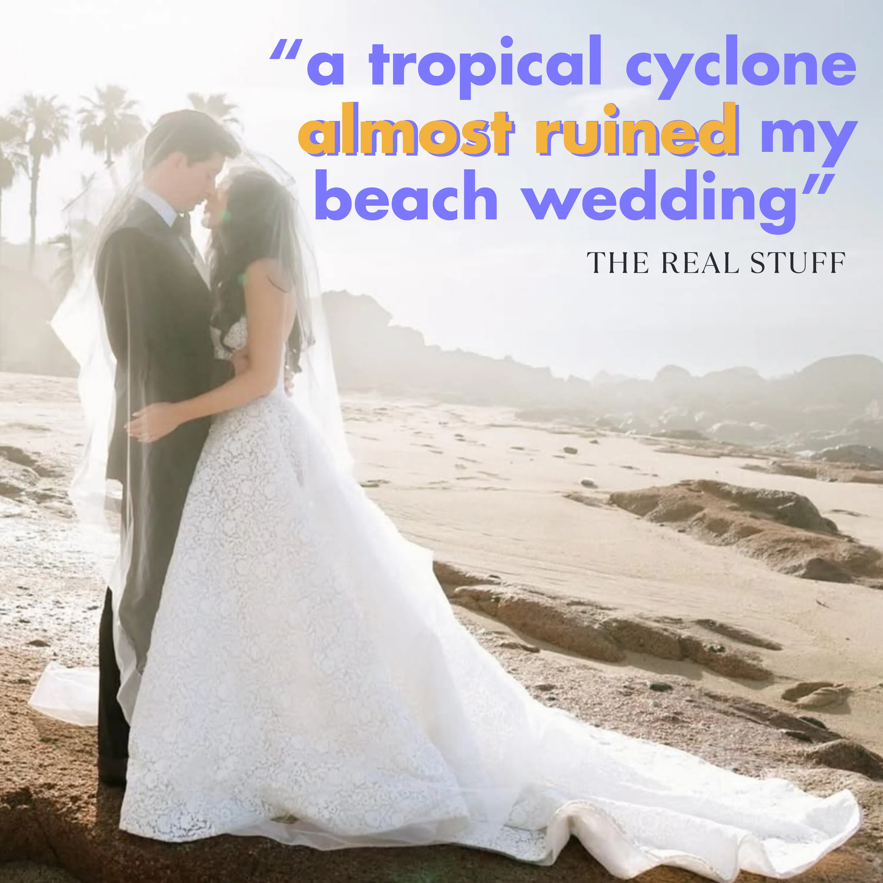 An impromptu phone call with my friend (how a tropical storm impacted her wedding)