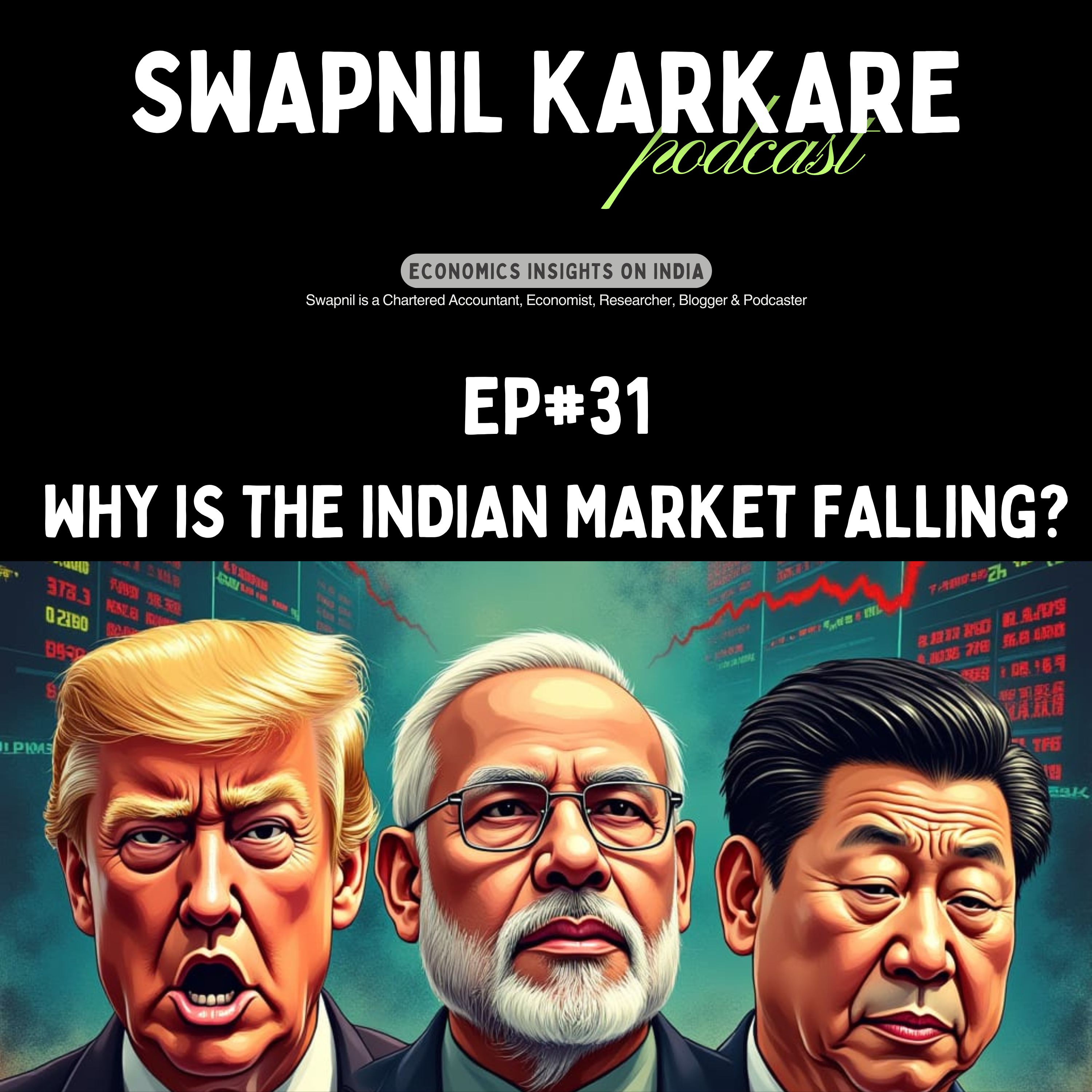 Why is the Indian Market Falling? Impact of Rising Dollar, US Bond Yields & China's DeepSeek episode artwork