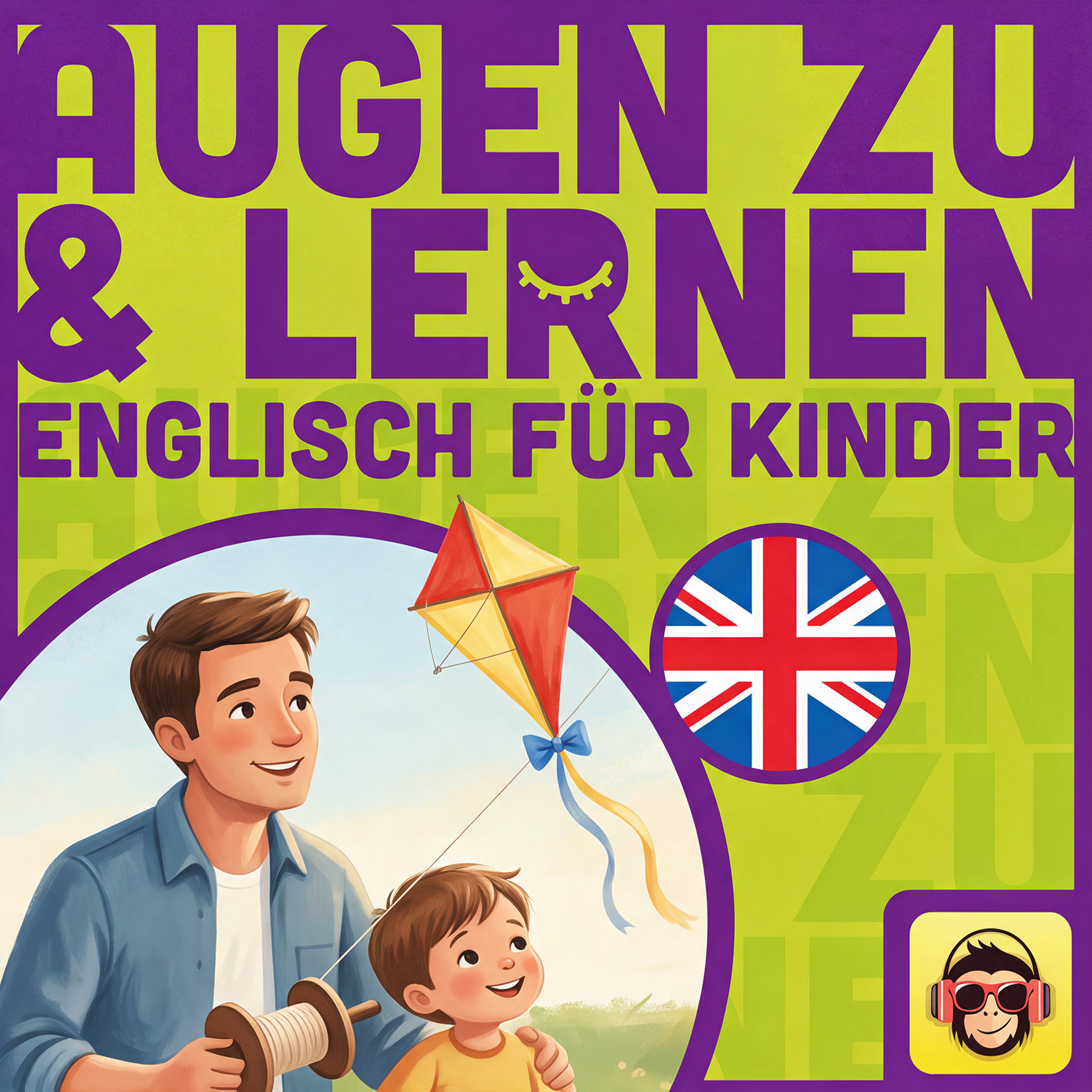 Cover: Englisch für Kinder: Beim Drachensteigen - Vokabeln zum Einschlafen