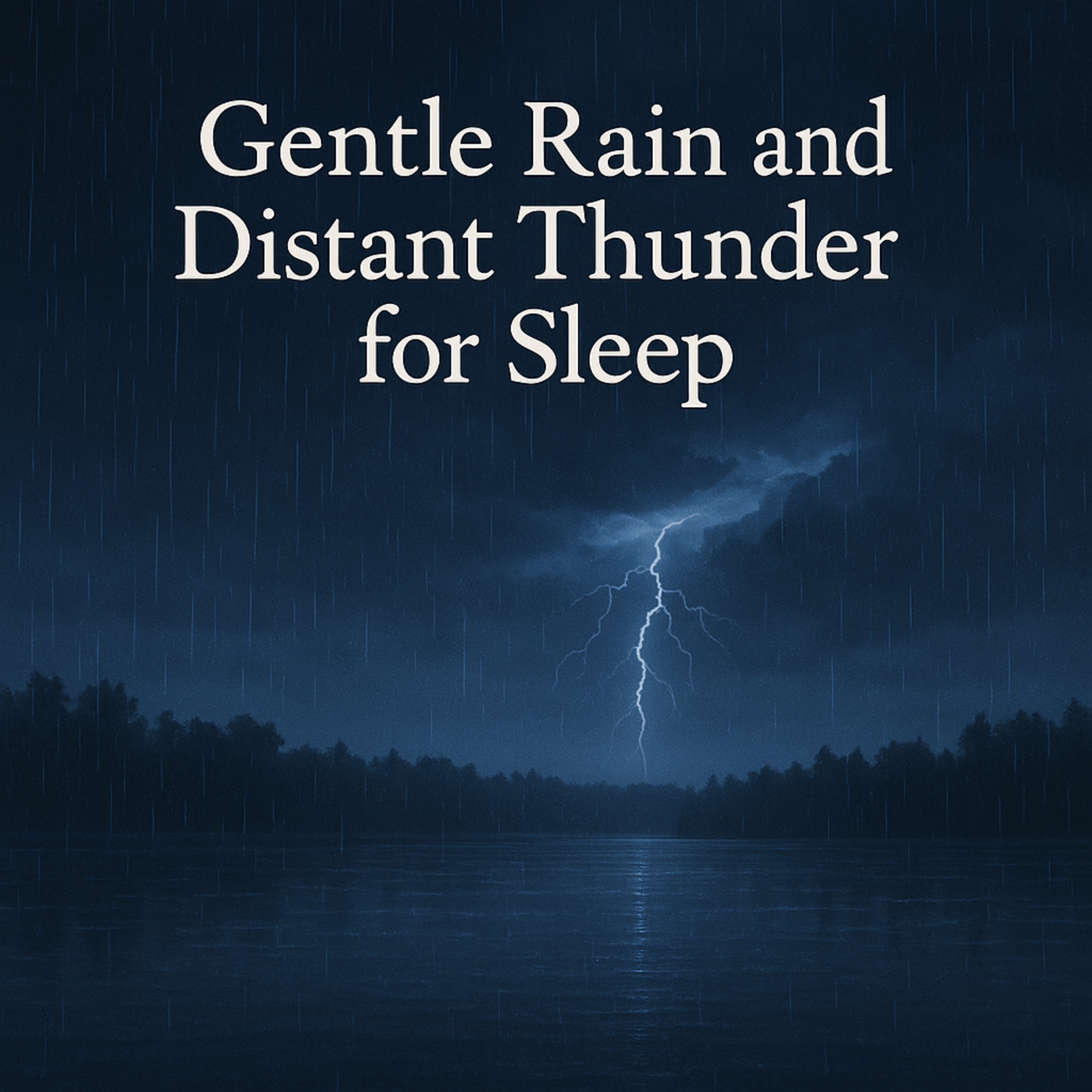Gentle Rain and Distant Thunder for Sleep | Fall Asleep Fast and Stay Asleep All Night