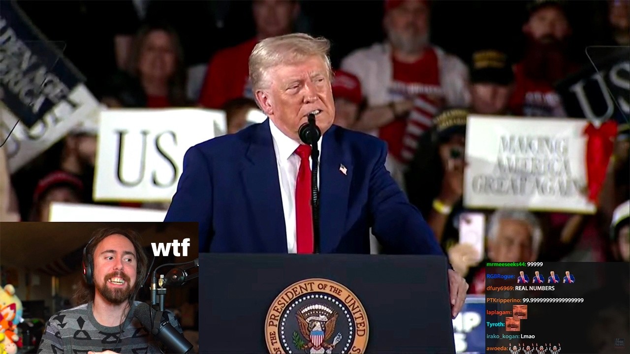 Is this a rally for Trump's 2028 campaign?? | Asmongold TV