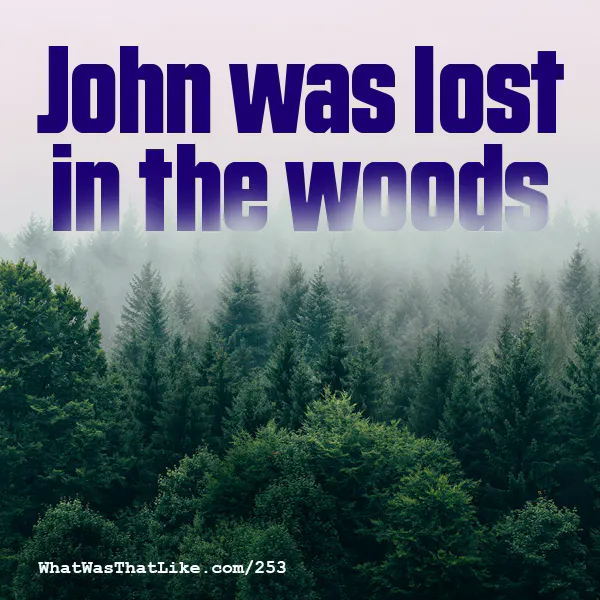 253: John was lost in the woods episode artwork