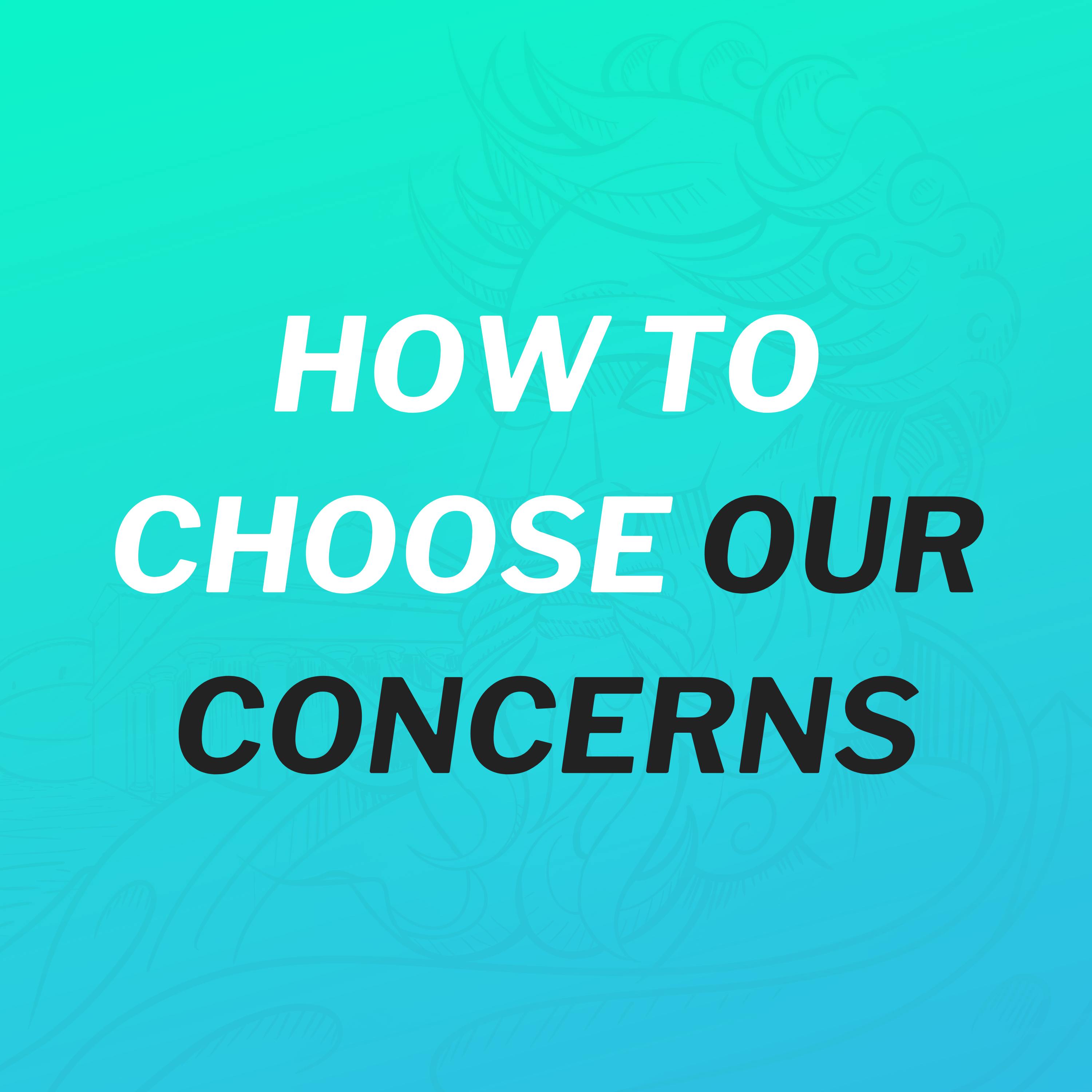 How To Choose Our Concerns