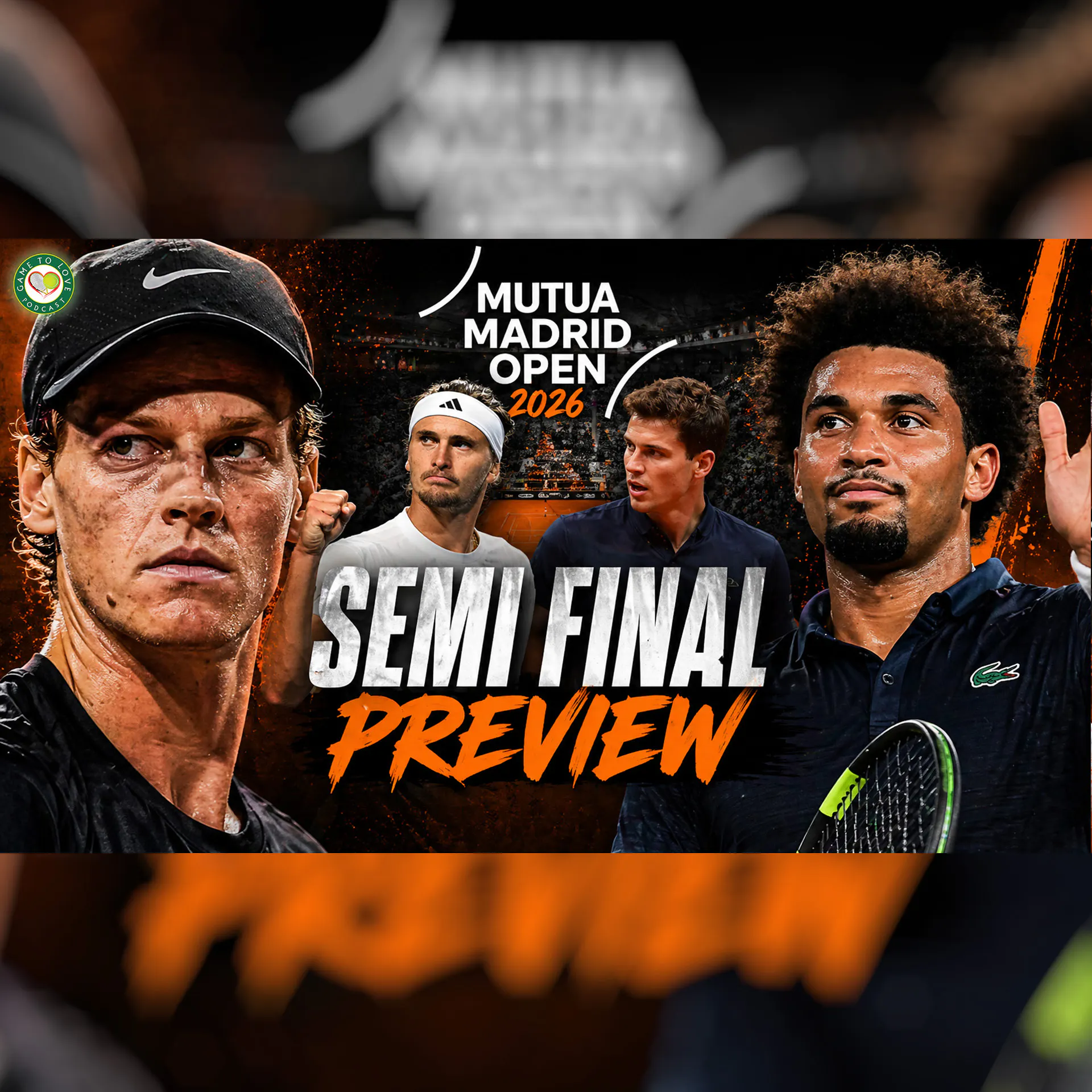 Sinner vs Fils | Zverev vs Blockx | Madrid Open 2026 | Semi Final Preview & Predictions episode artwork