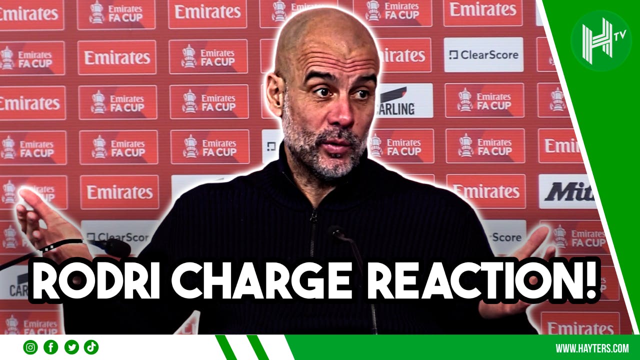 Pep Guardiola REACTS to Rodri charge Pep Guardiola REACTS to Rodri charge