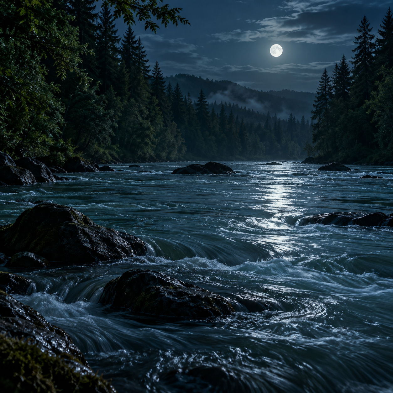 💧 RÍO ANCHO y CORRIENTE CONTINUA en el BOSQUE — 2 H de agua envolvente para dormir profundamente episode artwork