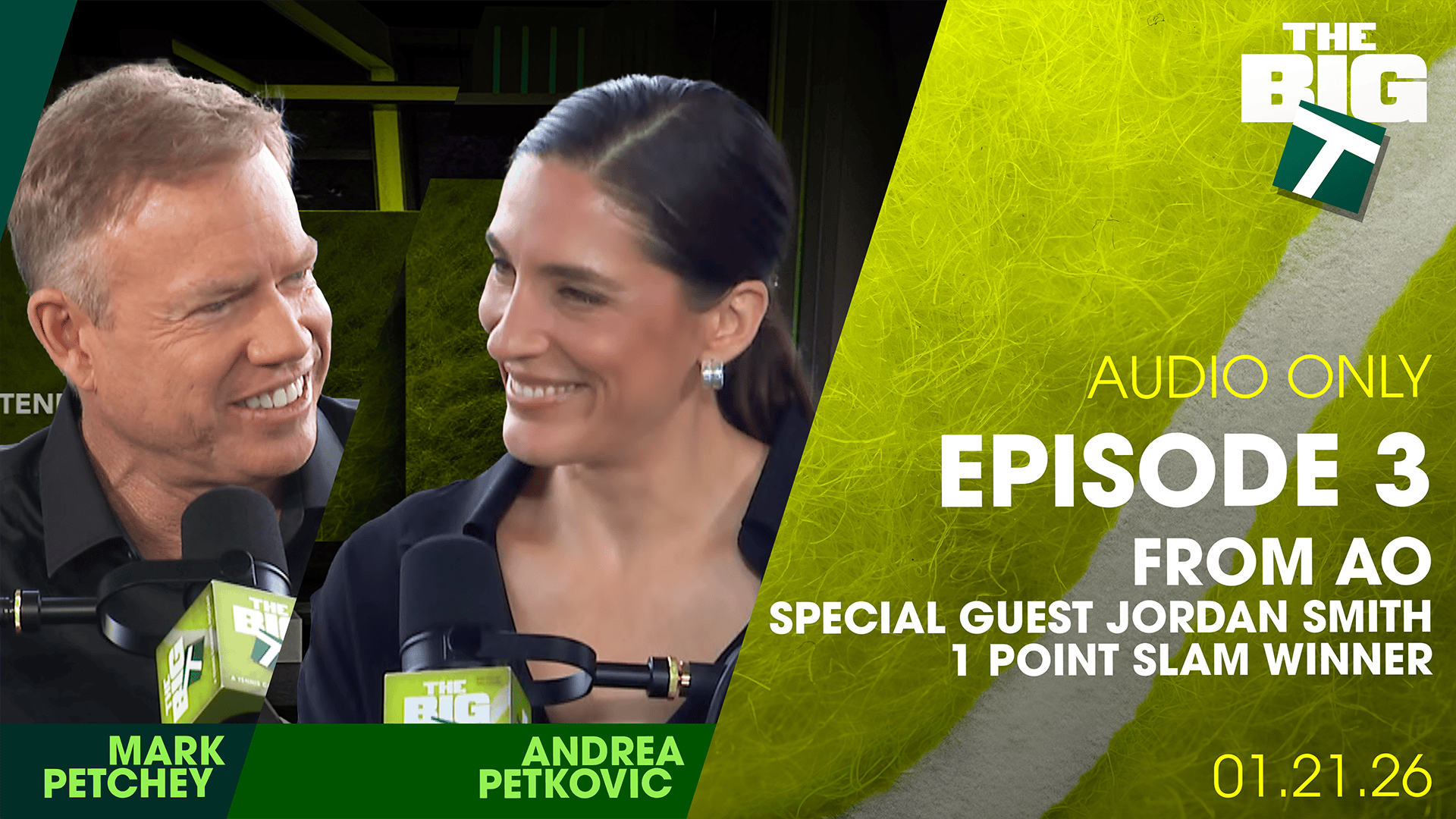 THE BIG T: Live from AO, Djokovic in GOAT form, Alcaraz copies his serve and special guest Jordan Smith, Million-Dollar, 1 Point Slam Winner