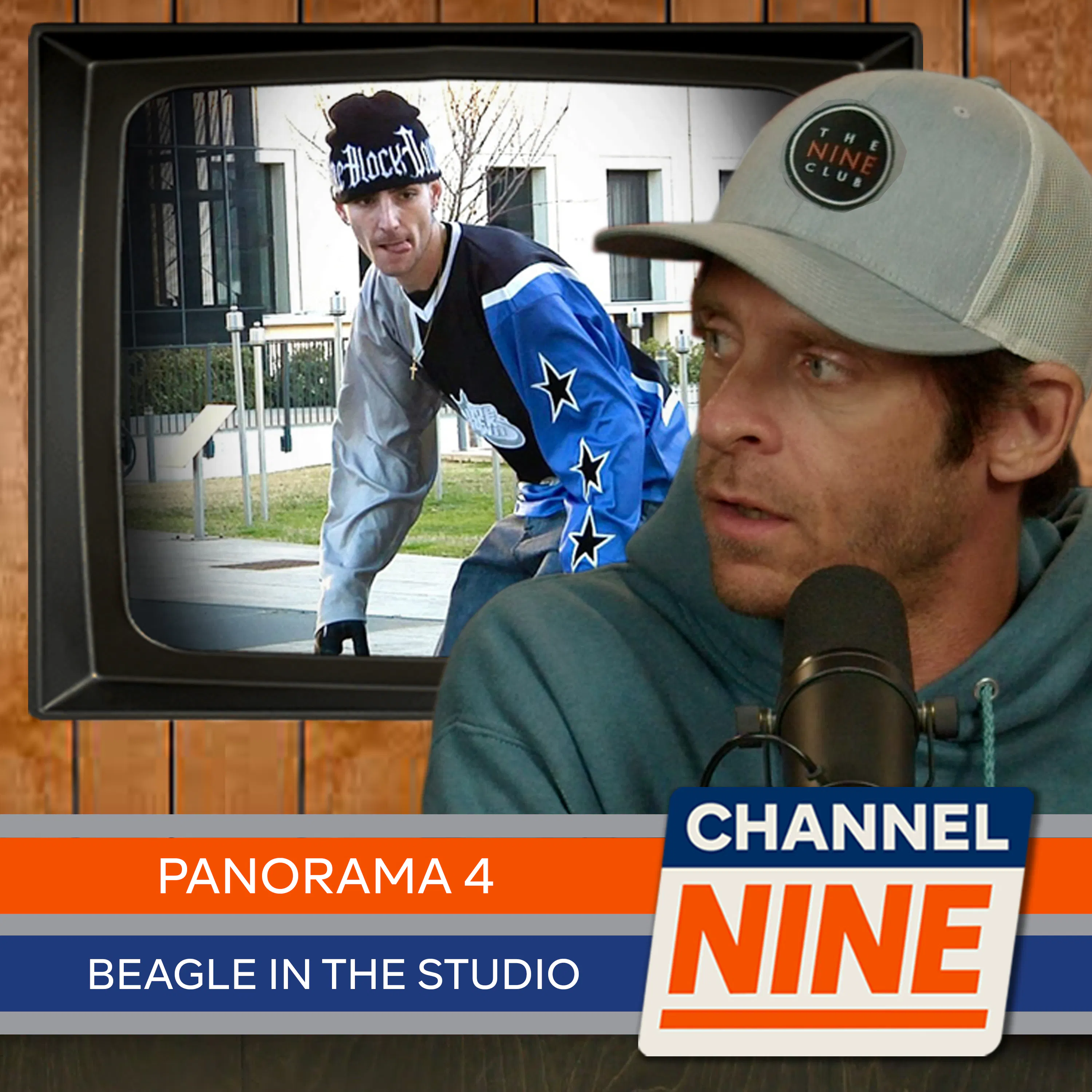 Channel Nine - Panorama 4, Beagle in studio, Venue Skateshop Retail Report — The Nine Club With Chris Roberts cover
