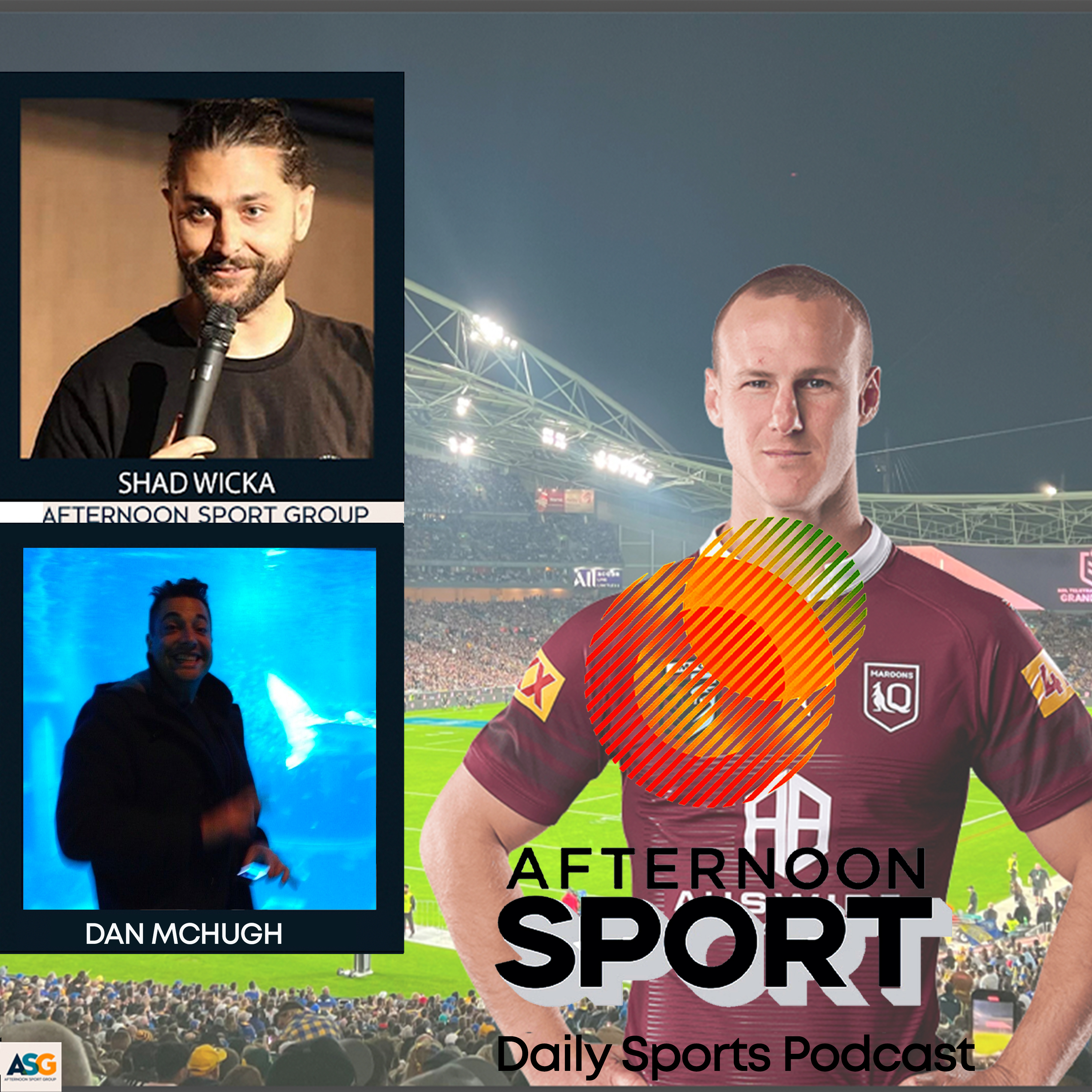 10th July Shad Wicka & Dan McHugh: The Incredible Volk, England attempt to balance the cricket scales, Wimbledon continues, woeful Wallabies, c'arn the Blues, NRL media blackout + more! episode artwork