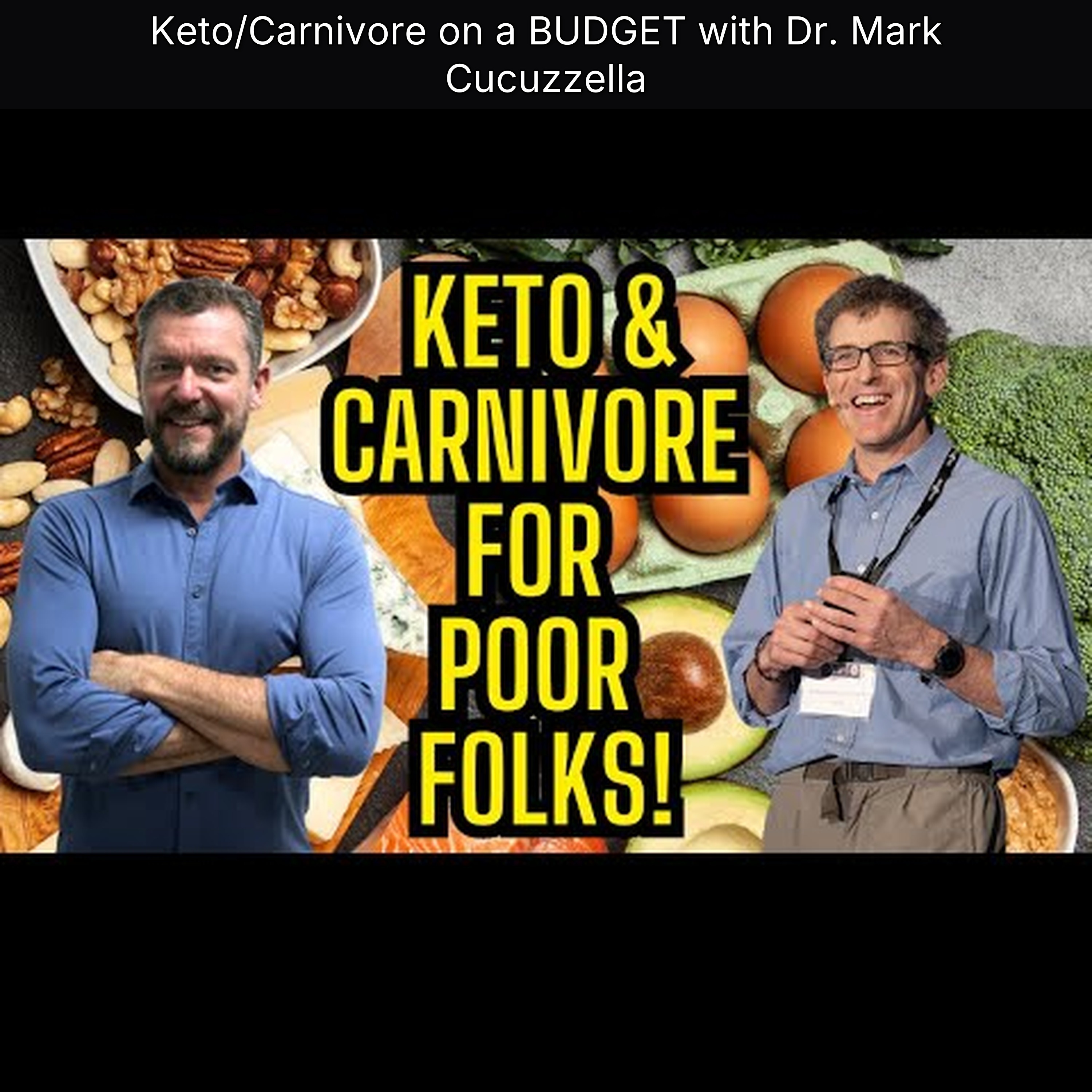 Keto/Carnivore on a BUDGET with Dr. Mark Cucuzzella